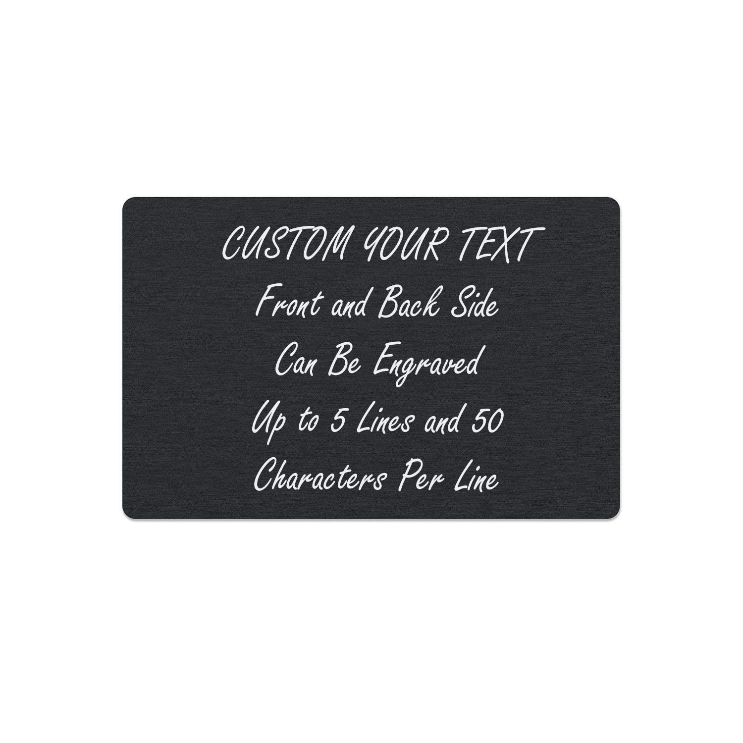 Personalized Engraved Metal & Wood Wallet Insert Card - Inspirational Love Message Gift for Boyfriend, Girlfriend, Husband, Wife | Perfect for Anniversaries, Valentine's Day & Romantic Occasions