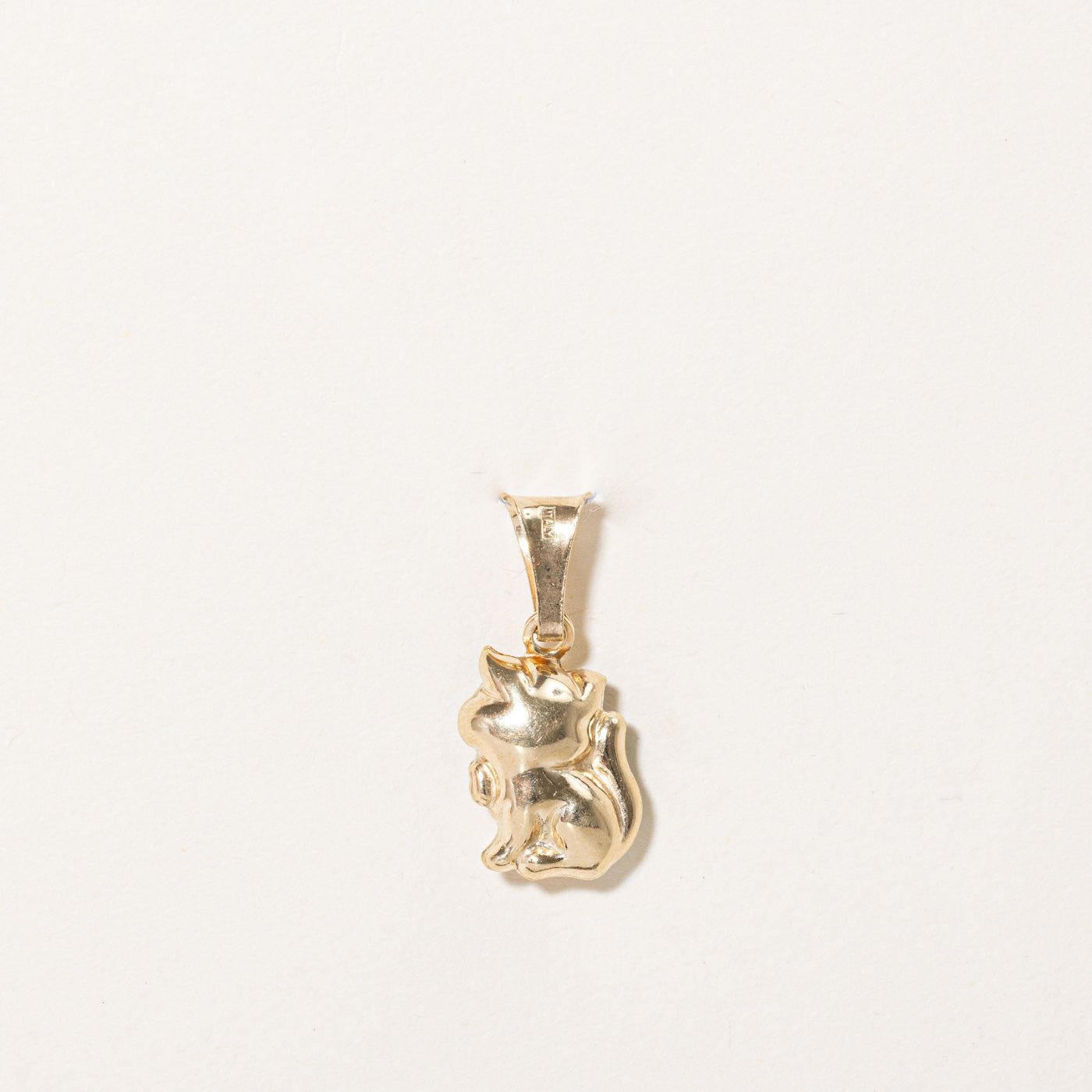 14K Yellow Gold Enamel Cat Pendant Necklace - Elegant Jewelry Gift for Women, Cat Lovers - Perfect for Birthdays, Anniversaries & Everyday Wear