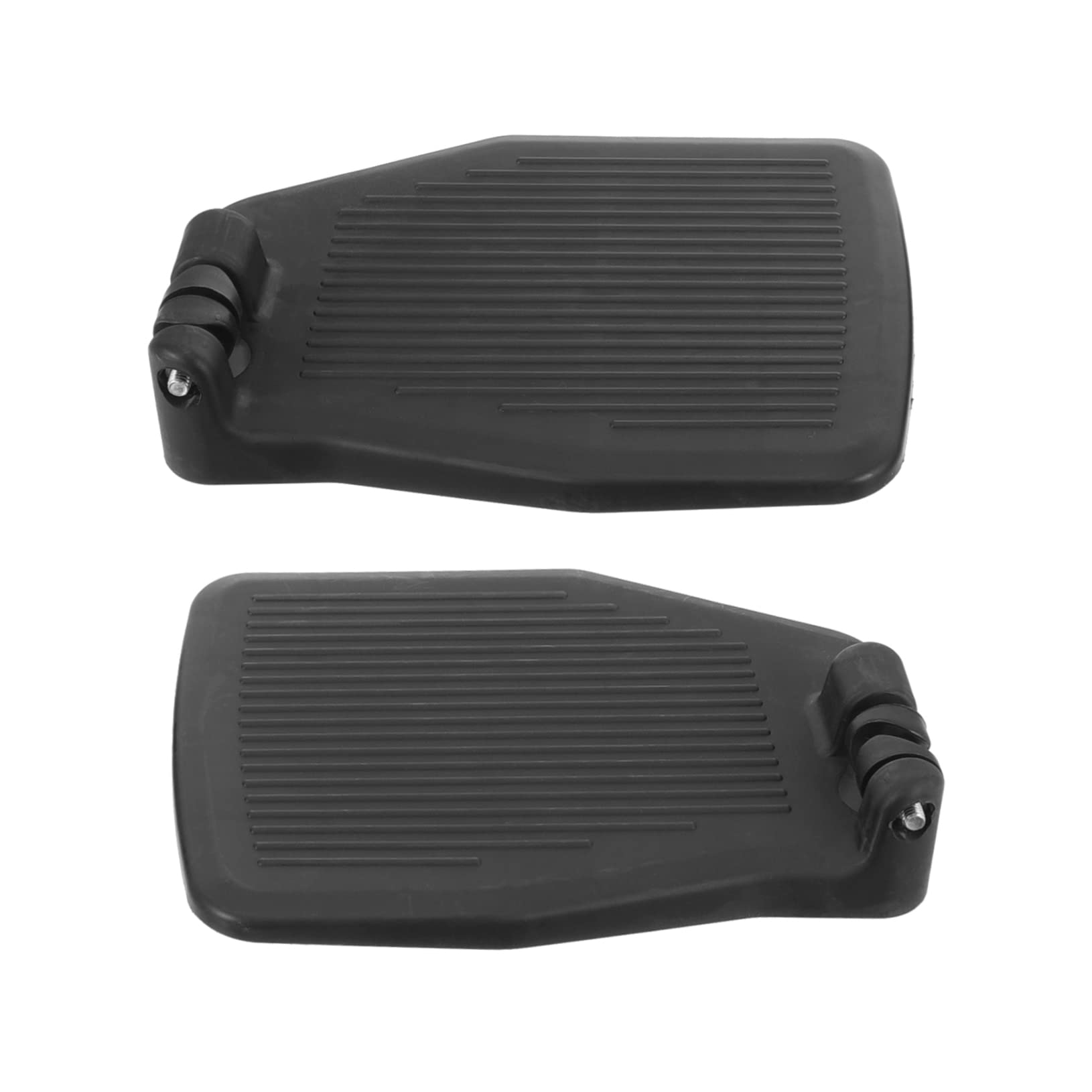 Healeved Heavy Duty Wheelchair Footrest - 1 Pair Replacement Footplates & Legrest for Elderly & Patient Transport Chairs - Durable Black Foot Pedals for Enhanced Mobility & Comfort (Ideal for Home Care, Hospitals & Daily Use)