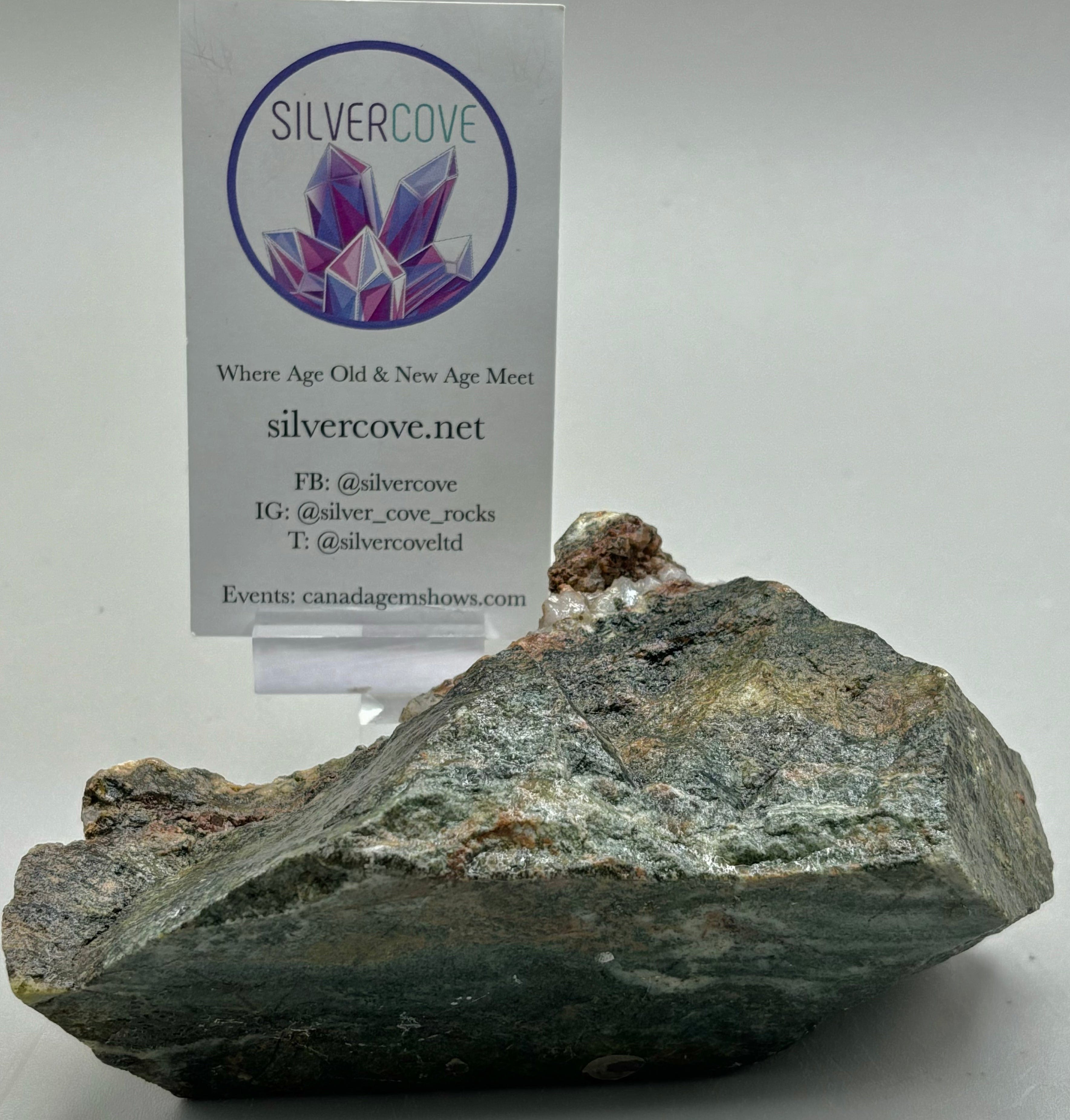 Natural Andradite Garnet & Epidote in Skarn - Rare Mineral Specimen for Collectors, Jewelry Making & Crystal Healing