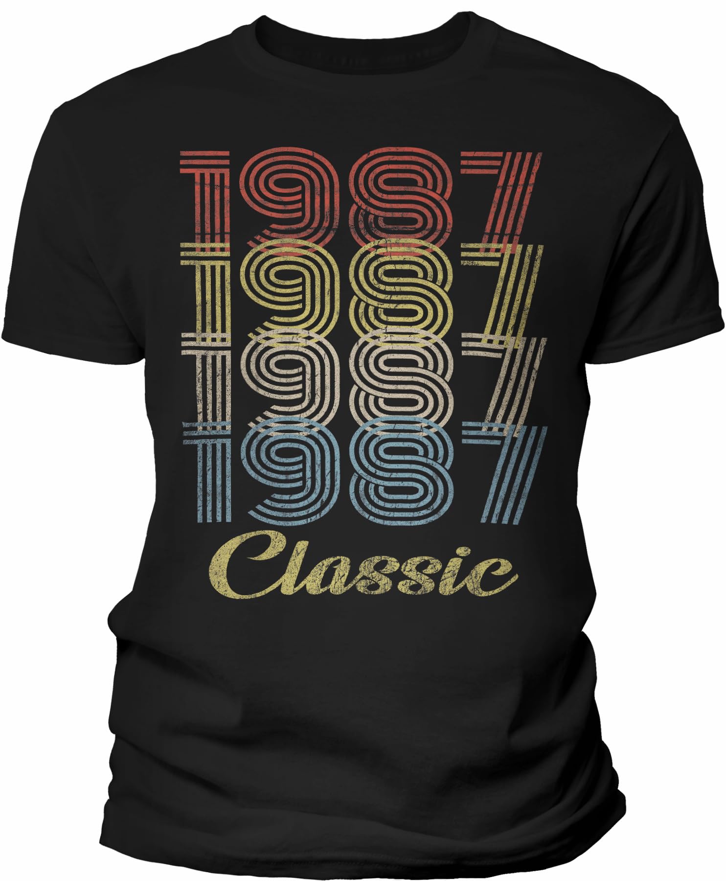 1987 Vintage Retro 38th Birthday T-Shirt for Men - Classic 38 Year Old Birthday Gift - Perfect for 1987 Birth Year Celebrations & Themed Parties