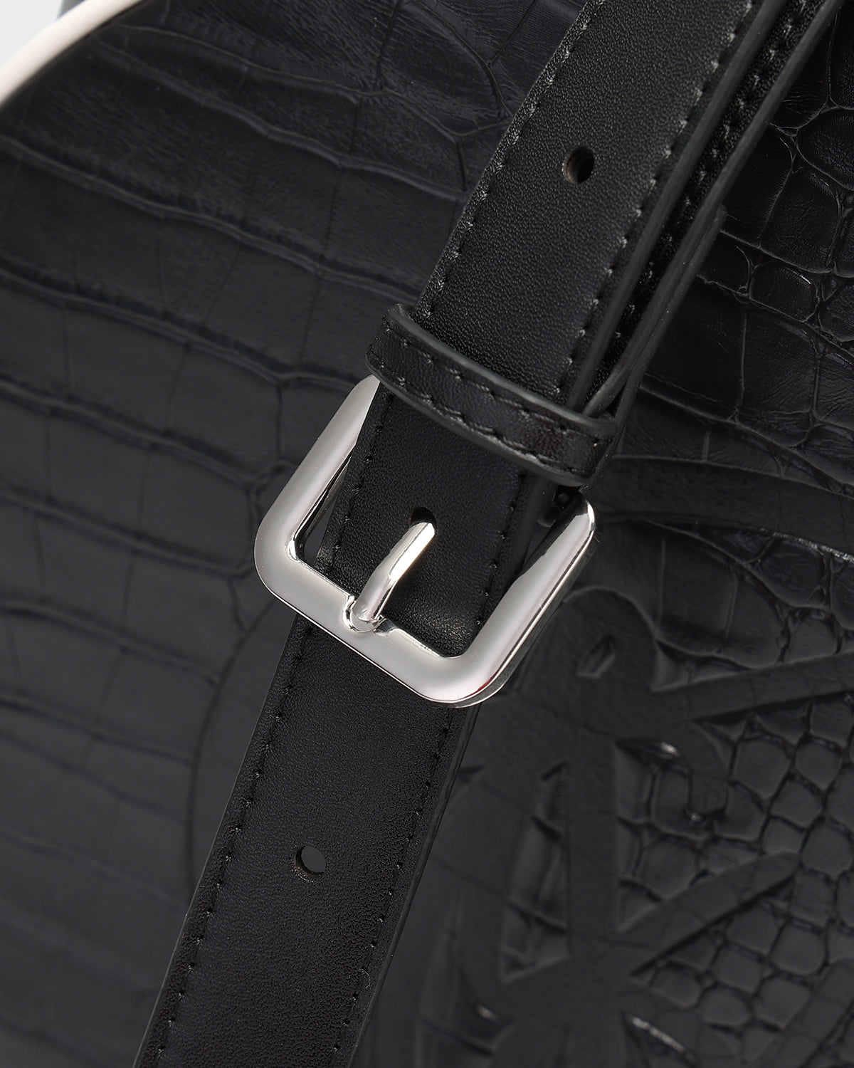 Black Croc Orb Bag - Stylish & Durable Crossbody Purse for Women | Perfect for Everyday Use, Travel & Shopping