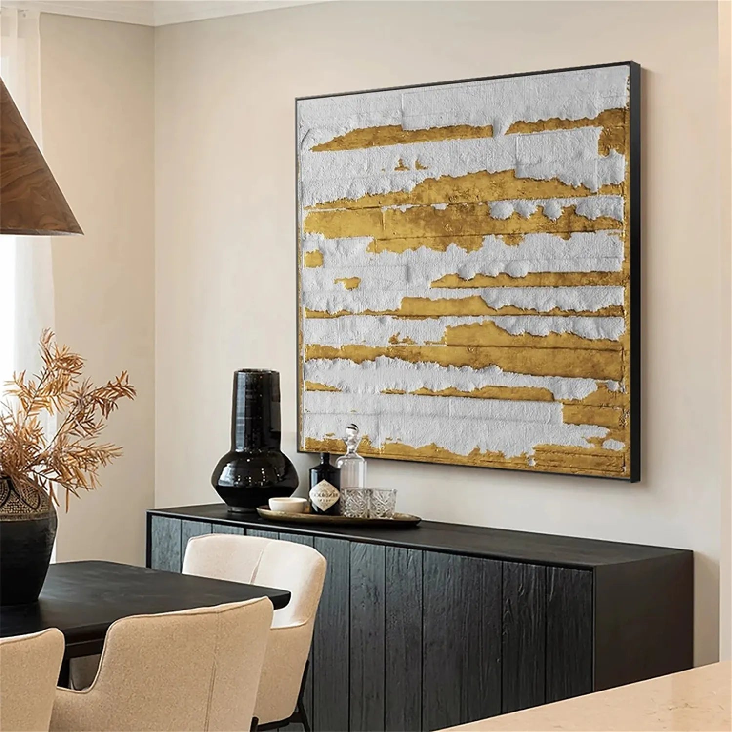 Abstract Painting #AB 254 - Modern Wall Art for Living Room, Bedroom & Office Decor | Large Canvas Artwork for Home & Commercial Spaces