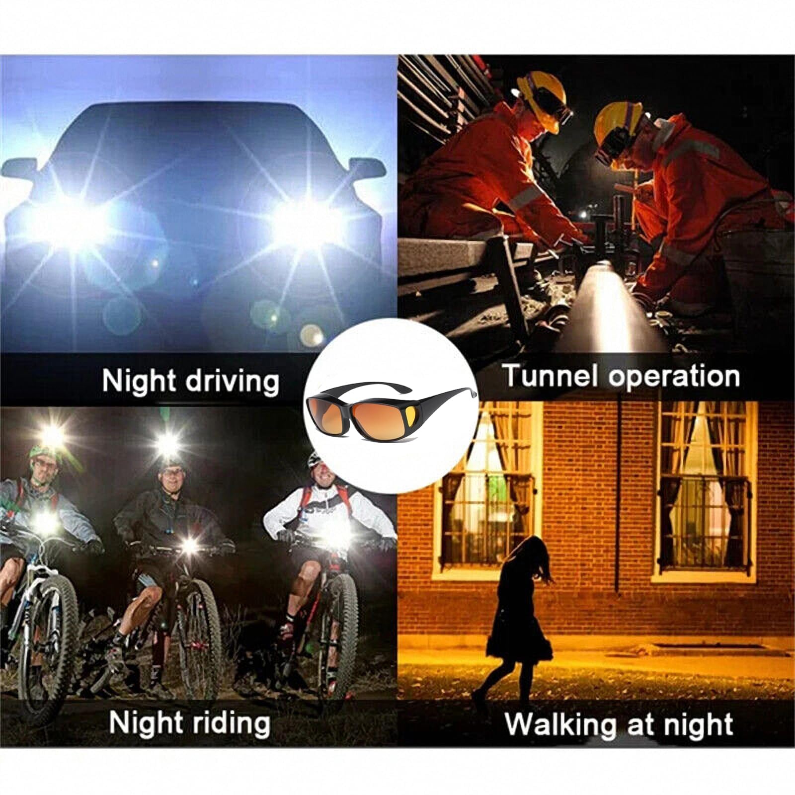Fanyil Night Vision Glasses for Driving - Men & Women