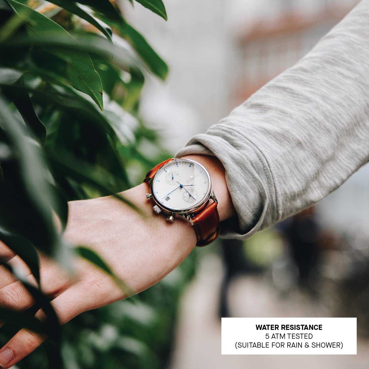1815 Chronograph Men's Watch - Stainless Steel Analog Waterproof Wristwatch for Business, Casual & Outdoor Activities