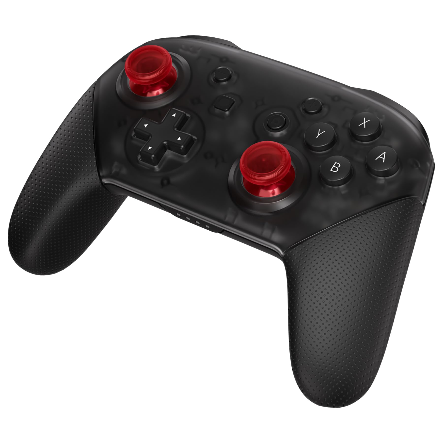 eXtremeRate Replacement 3D Analog Joystick for Nintendo Switch Pro Controller - Transparent Red Custom Thumbstick | Enhanced Gaming Precision for Switch Pro Controllers | Perfect for Competitive Gaming, Long Play Sessions & Controller Repair
