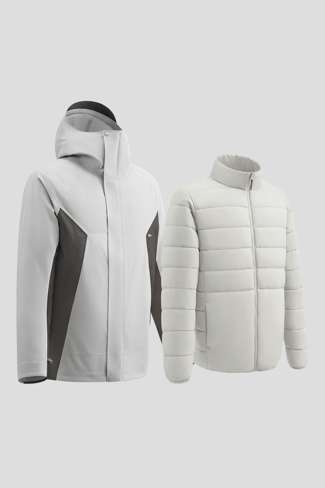 ElementFlex Men's 3-in-1 Relaxed Jacket - Lightweight Waterproof Windbreaker for Hiking, Camping & Outdoor Activities