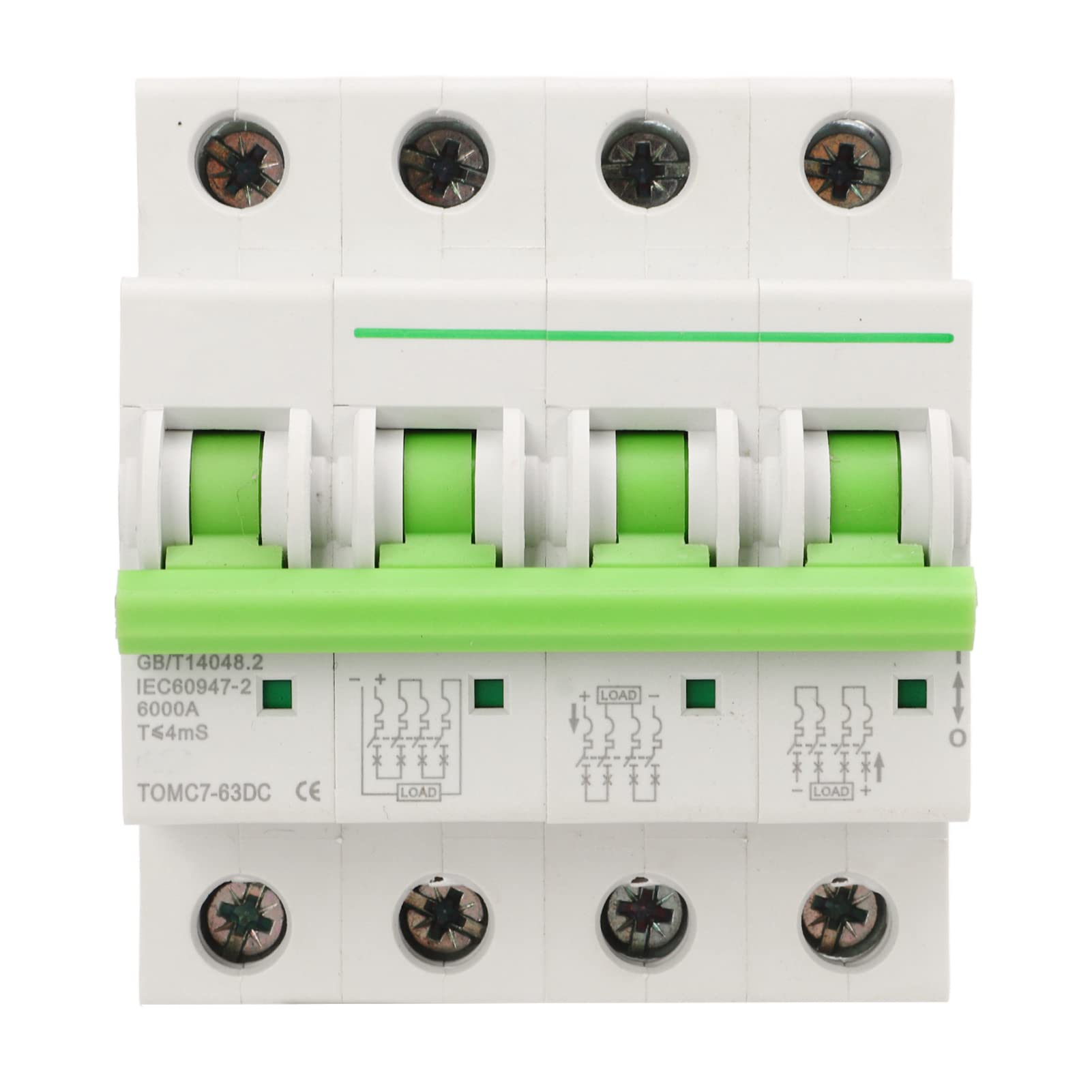 EXCLUZO 1000V 16A DC Solar Circuit Breaker - High Power Reliable Protection for Solar Panel Systems | Ideal for Off-Grid Solar, RV & Marine Power Systems