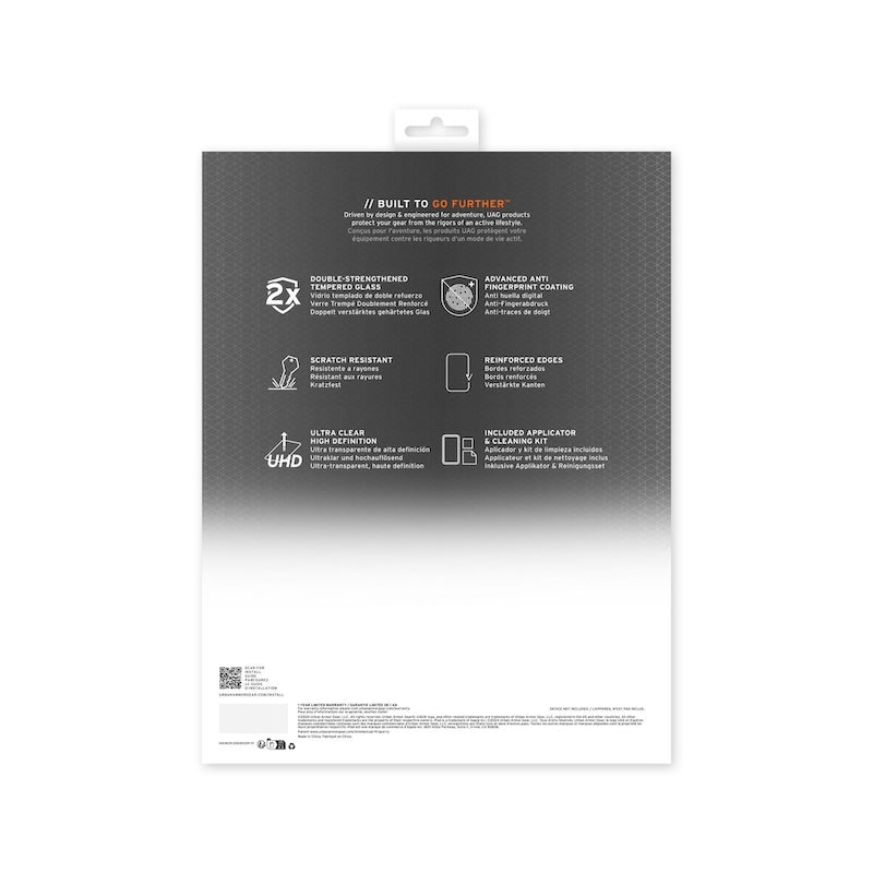 UAG Screen Protector for iPad Air 13 M2 - Tempered Glass, Anti-Scratch & Bubble-Free - Perfect for Work, Travel & Entertainment