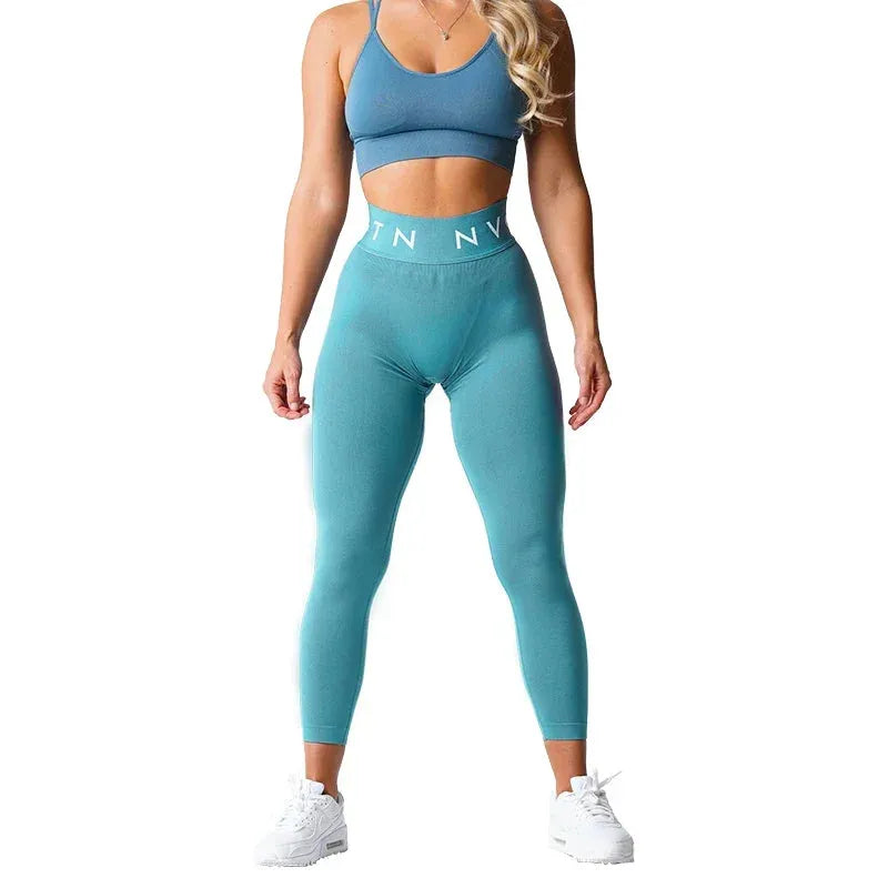 NVGTN Seamless High-Waisted Leggings for Women - Stretchy Spandex Yoga Pants with Hip Lift Design, Breathable Workout Tights for Running, Gym & Lounge Wear