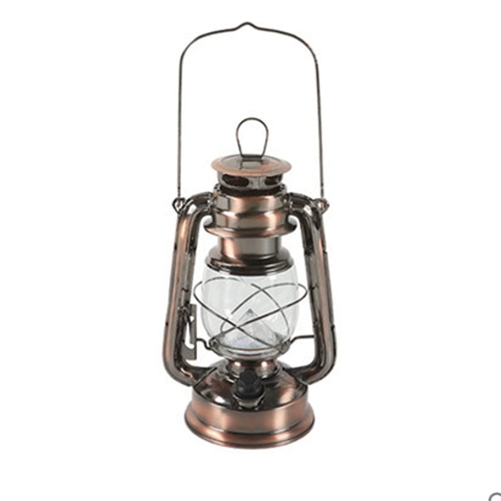 Vintage LED Camping Lantern - Portable & Battery-Free Outdoor Hanging Light for Camping, Hiking, Fishing & Emergency Use | Durable Bronze Finish | Perfect for Tents, Backyards & Power Outages