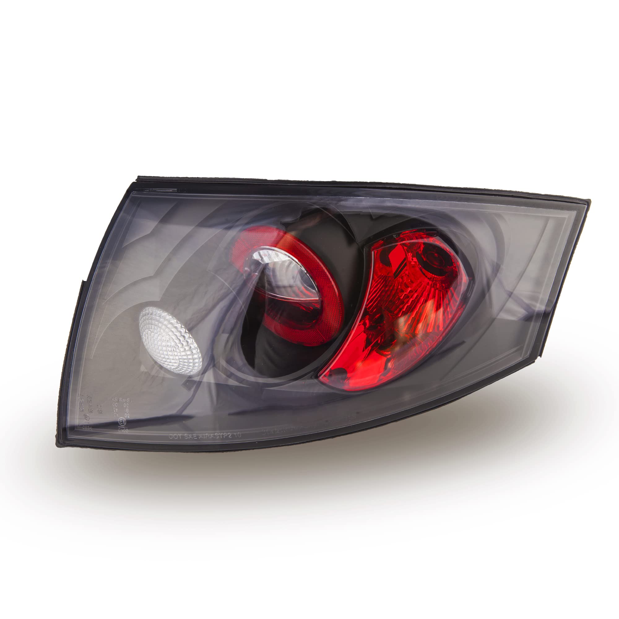 Audi TT Tail Light Assembly (1999-2006) - VR-1736 Black LED Rear Lights Pair - Complete Driver & Passenger Side Replacement - Perfect for Night Driving & Enhanced Safety