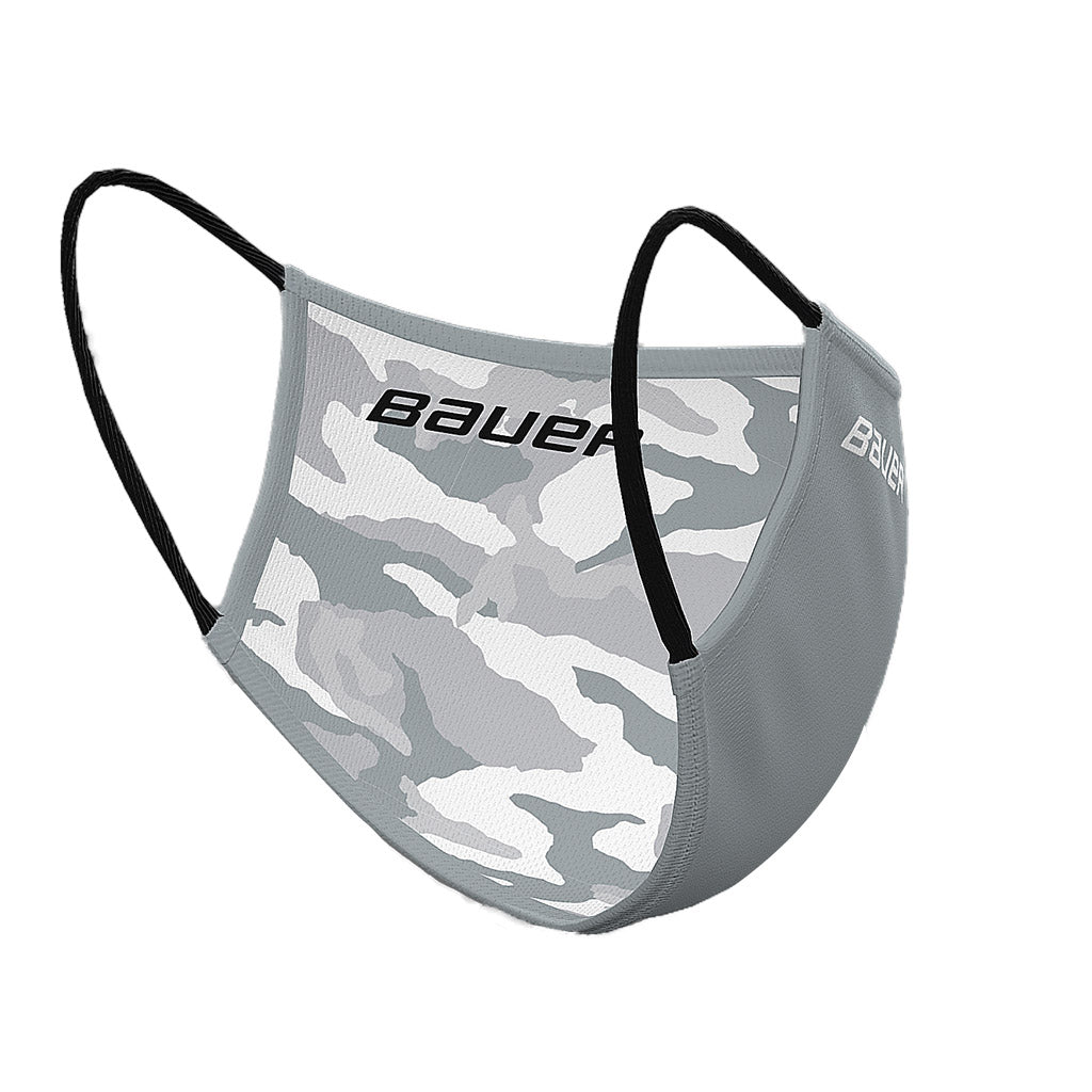 Bauer Reversible Fabric Face Mask - Breathable, Washable & Adjustable for Men & Women - Perfect for Running, Gym, Travel & Daily Protection