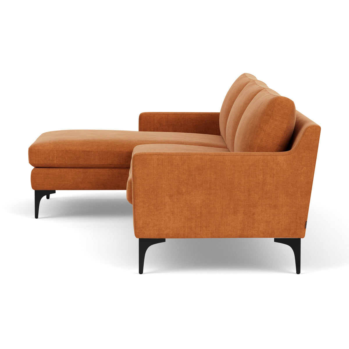 Astha Fabric Left Chaise Sofa - Modern L-Shaped Sectional Couch with Reversible Design for Living Room, Lounge & Home Theater Comfort