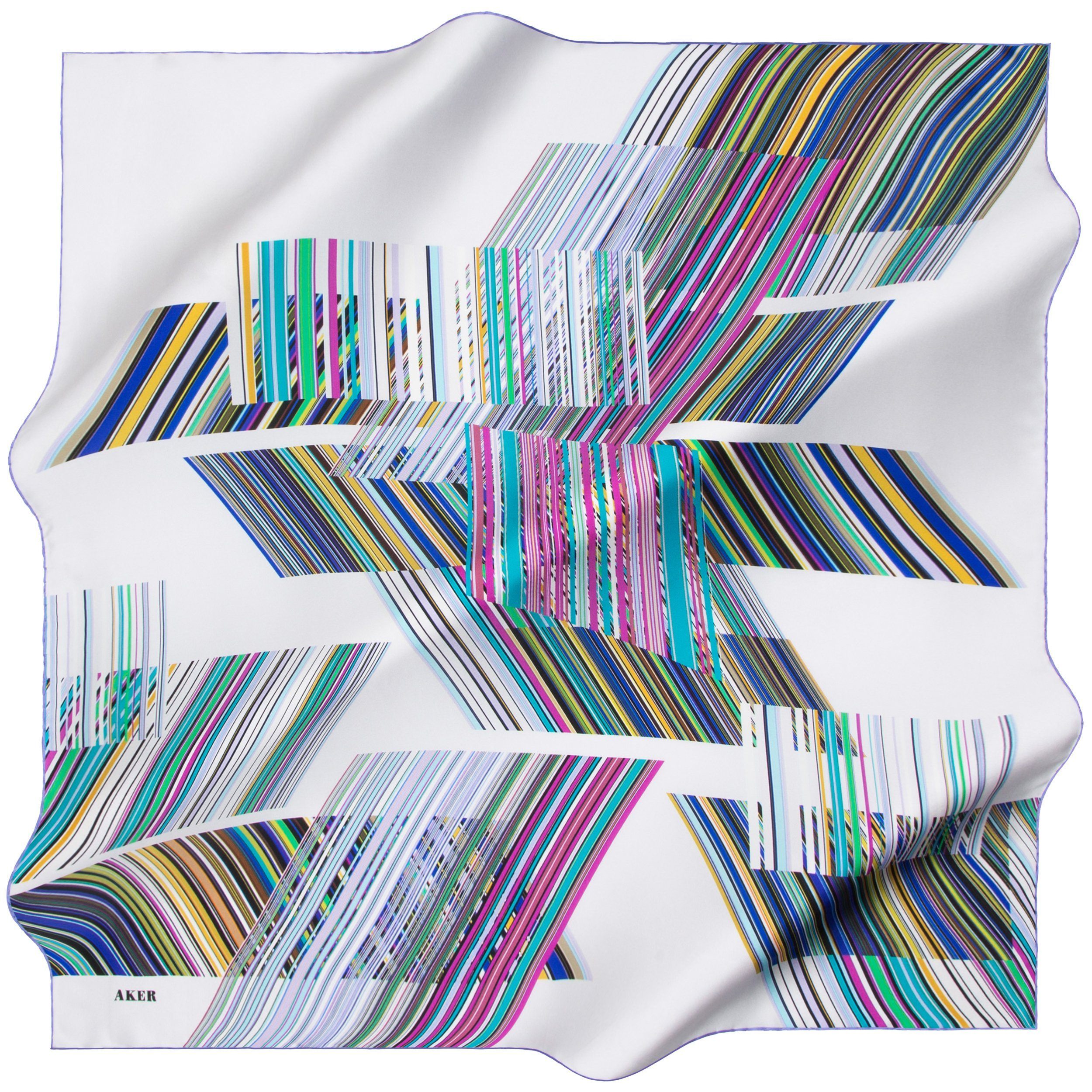 Elegant Aker Fashion Silk Scarf No. 92 - Luxury Womens Accessory for Office, Party & Special Occasions