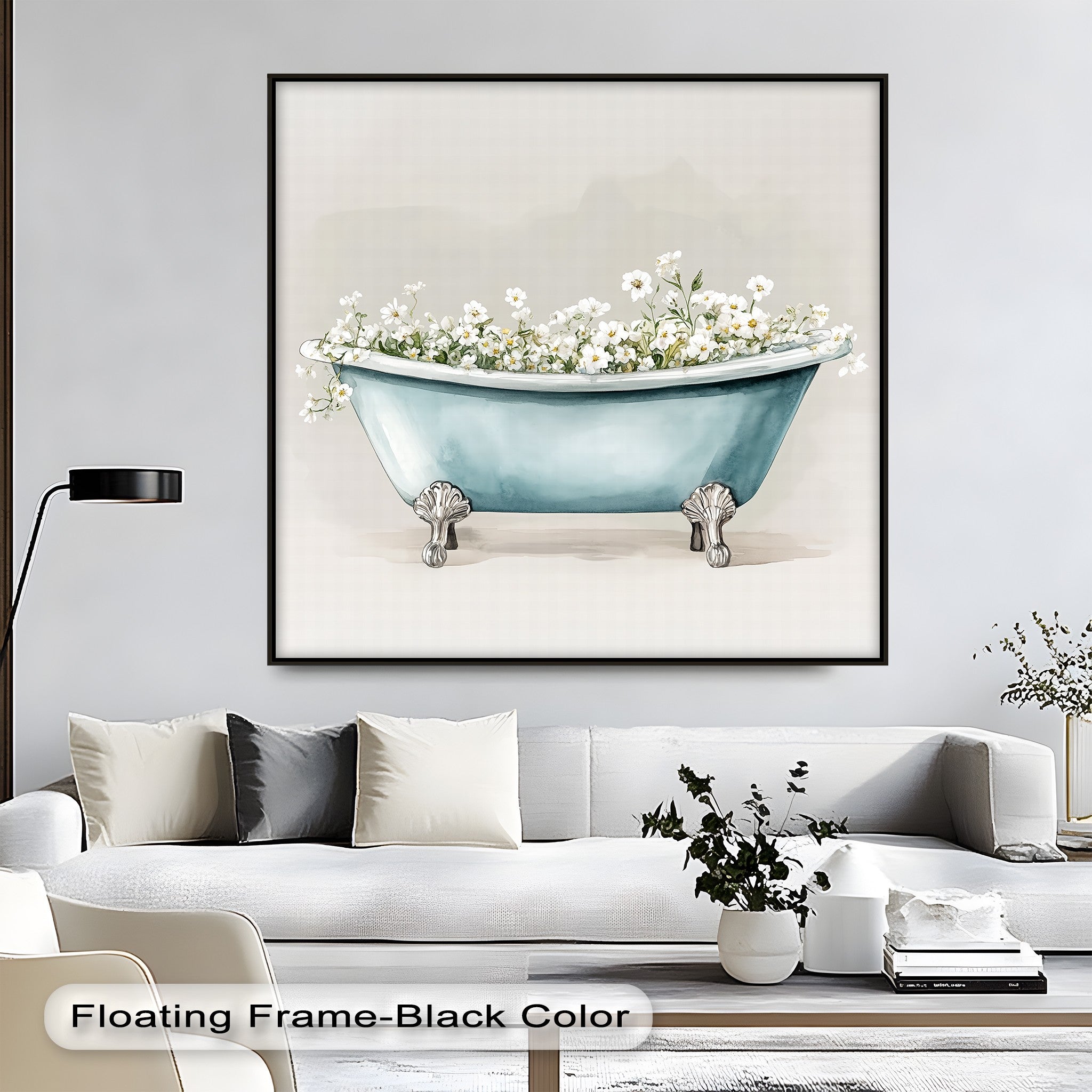 Blooming Bath - Soft Baby Bath Tub with White Flower Design, Gentle & Safe for Newborns | Perfect for Infant Bath Time, Nursery Decor & Baby Shower Gifts
