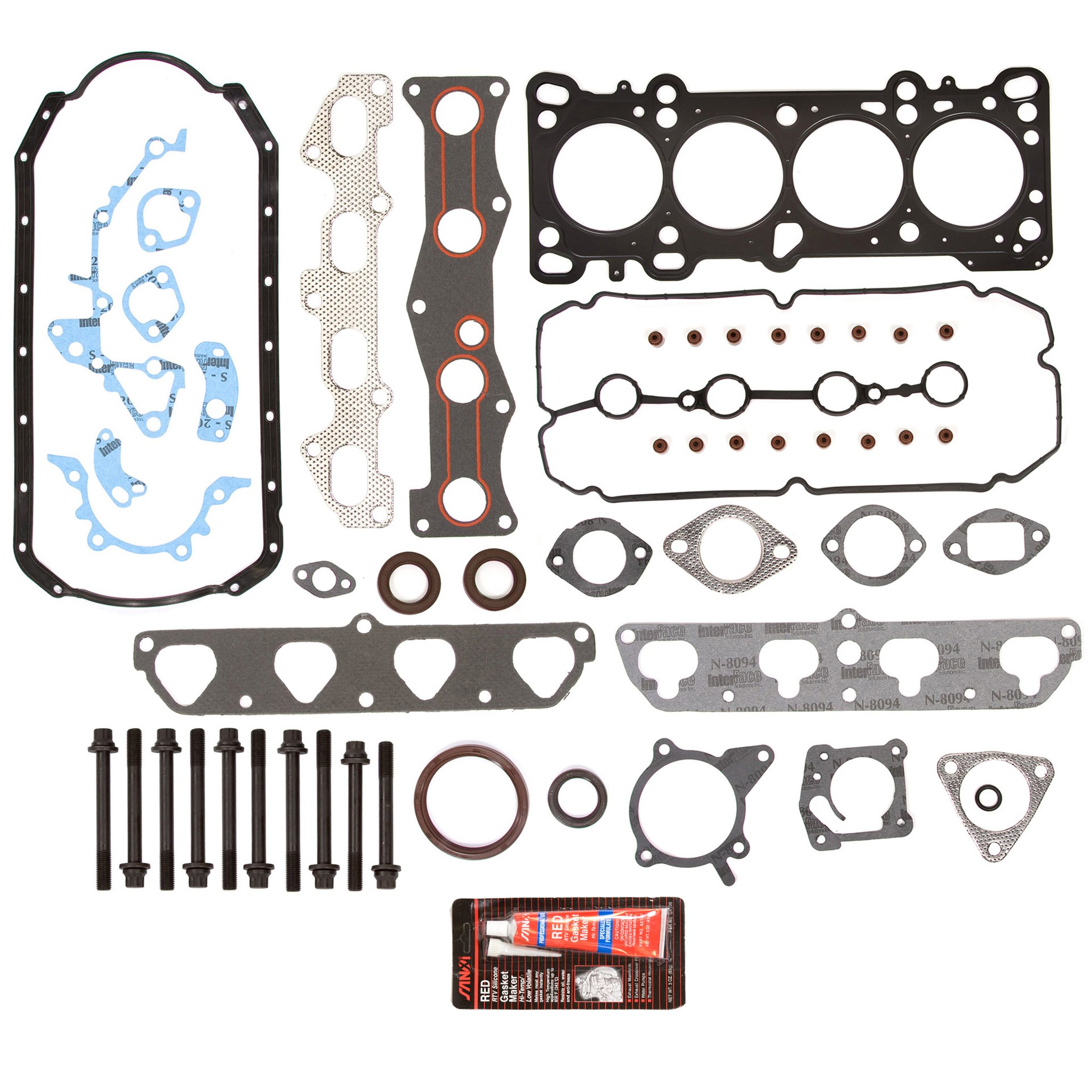 MA-4216954298 Full Gasket Set - Intake & Exhaust Valves Compatible with 2003-2005 Kia Rio 1.6L DOHC A6D Engine - Perfect for Engine Repair & Maintenance