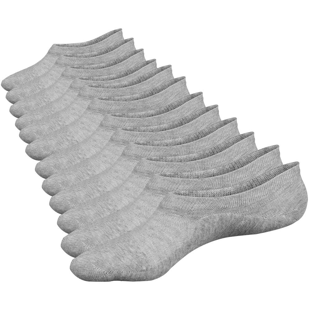 Closemate No Show Socks for Men & Women - 6 Pairs Low Cut Invisible Socks, Non-Slip Cotton Casual Sneaker Socks - Perfect for Running, Gym, and Everyday Wear