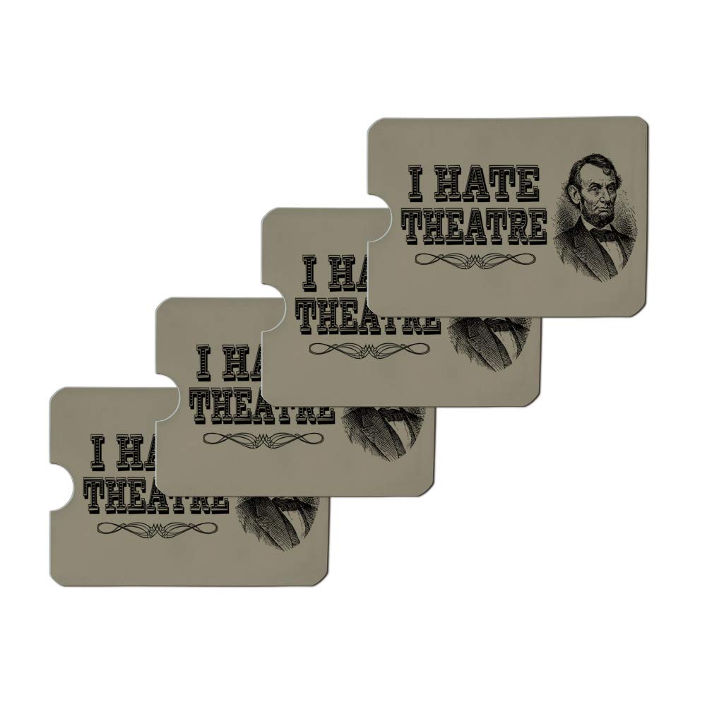 Premium RFID Blocking Credit Card Holder Set of 4 - Abe Lincoln Design for Wallet & Purse Protection | Perfect for Travel, Commuting & Everyday Security