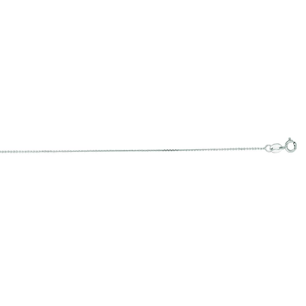 10K Gold 0.5mm Diamond Cut Flat Cable Chain Necklace for Women - Dainty Layering Jewelry for Everyday Wear & Special Occasions
