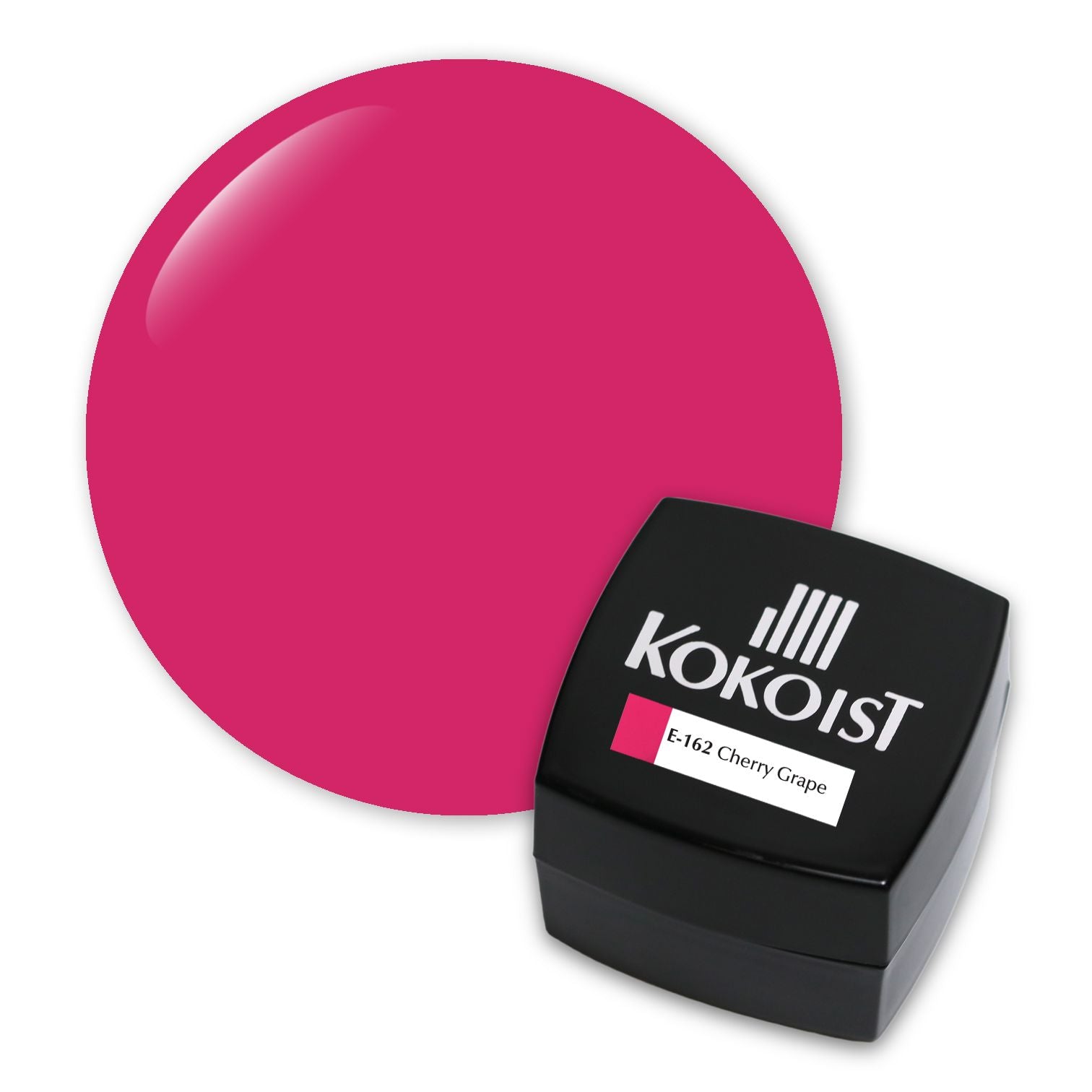 Kokoist E 162 Cherry Grape Nail Gel Polish - Long Lasting Vegan Gel Nail Polish for Professional Salon & Home Manicure - Perfect for Nail Art, French Tips & Special Occasions
