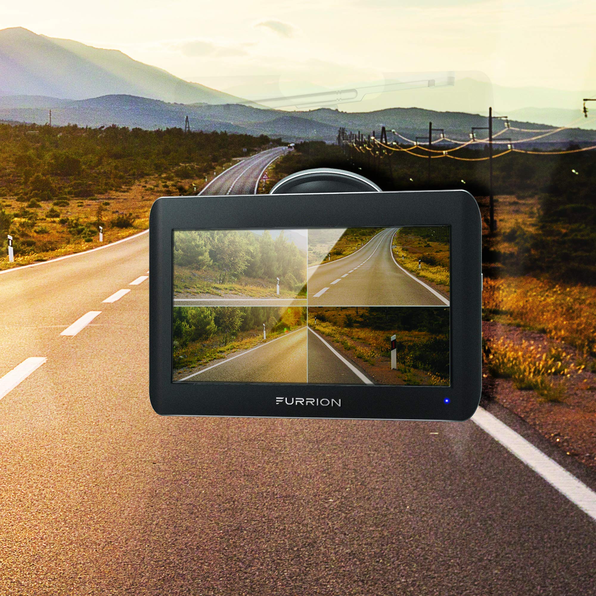 Furrion Vision S 3-Camera Wireless RV Backup System with 5-Inch Monitor - Rear Sharkfin & Side Running Light Cameras, Infrared Night Vision, Wide-Angle View, HD Resolution, IP65 Waterproof (FOS05TAEN) - Perfect for RV Safety, Parking Assistance & Night Driving