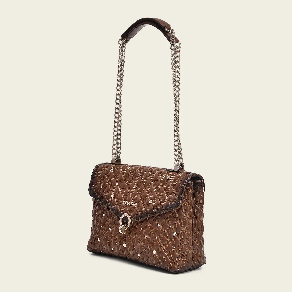 BOD0LRS Women's Western Cowhide Leather Handbag - Stylish Casual Honey Brown Crossbody Bag for Everyday Use, Work & Travel