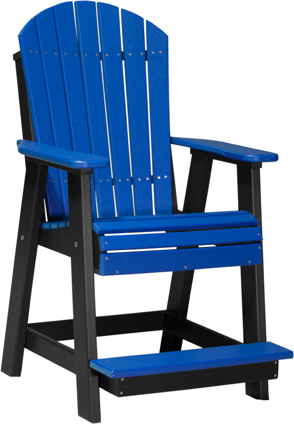 Premium Adirondack Balcony Chair - Durable Outdoor Patio Furniture for Relaxing - Perfect for Gardens, Decks, and Poolside Lounging