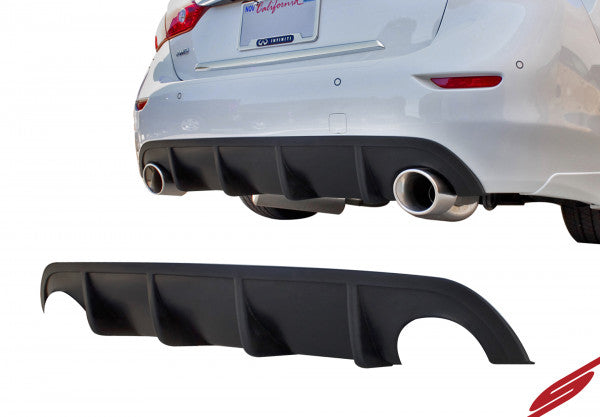 2014-2017 Infiniti Q50 Rear Diffuser Unpainted - KB11222 - Perfect for Car Customization & Performance Upgrades