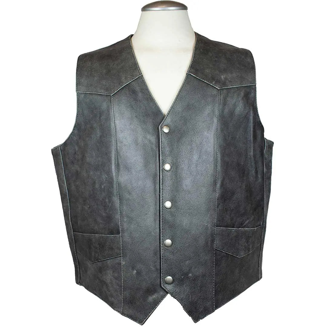 Men's Western Patch Vest - Stylish Denim Jacket with Embroidered Patches for Cowboy & Biker Fashion | Perfect for Rodeo, Concerts & Outdoor Adventures