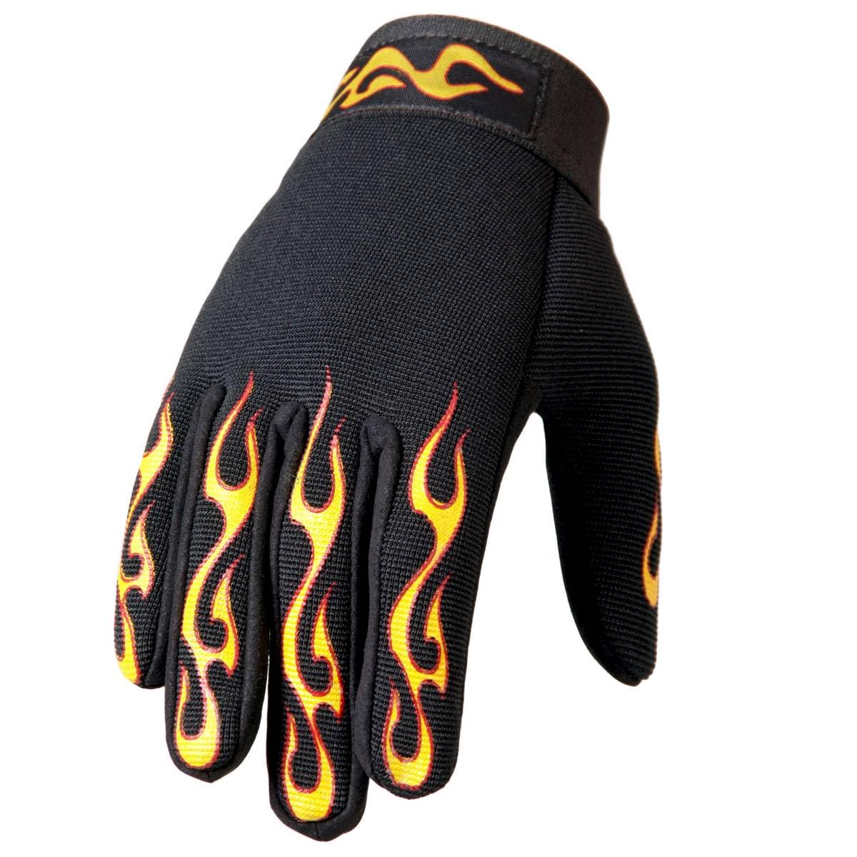 High-Quality Flame-Resistant Mechanic Gloves - Yellow & Red Leather Work Gloves for Automotive Repair, Welding & DIY Projects