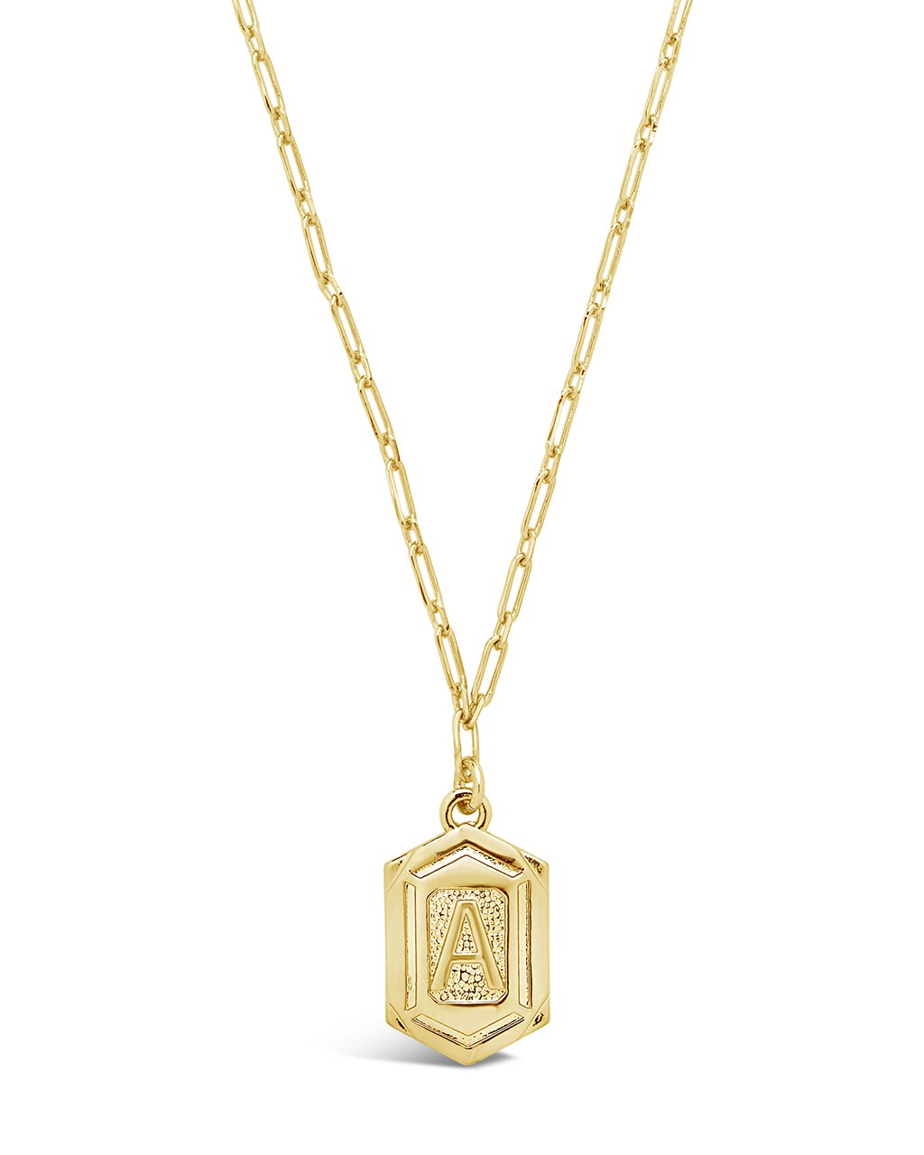 Hexagon Initial Pendant Necklace - Personalized Name Necklace for Women, Custom Engraved Jewelry Gift for Her, Birthday, Anniversary, Valentine's Day Present | Dainty Everyday Layering Necklace for Casual & Formal Wear