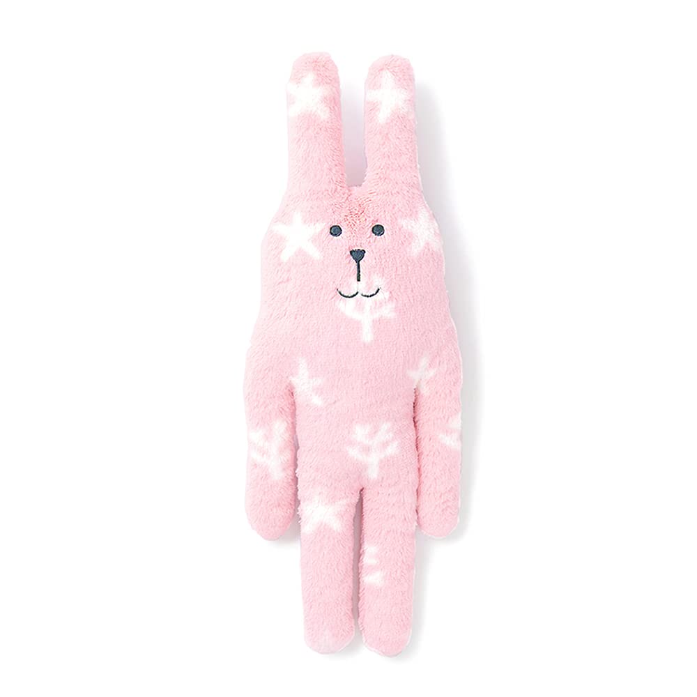 Craftholic Soft Plush Cushion Doll - Aquarium Series (Rab Bunny, Sloth Bear, Korat Cat, Loris Monkey) - Small Size Pink Coral Rab Bunny - Perfect for Home Decor, Gift Giving, and Kawaii Aesthetic Lovers