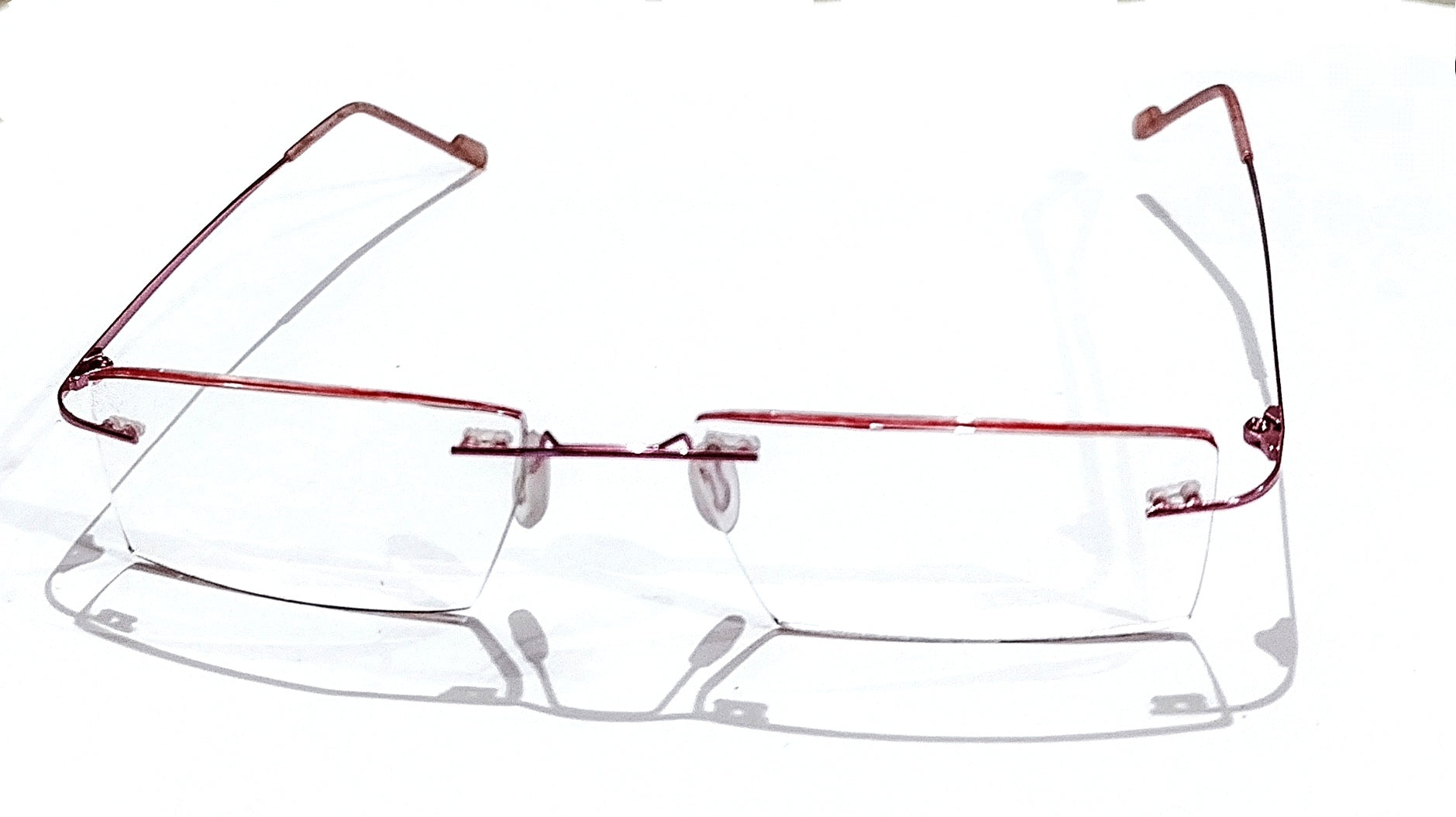 Pink Rimless Reading Glasses +1.00 Power with Anti-Glare Coating | Lightweight Comfort for Reading, Computer Use & Daily Activities