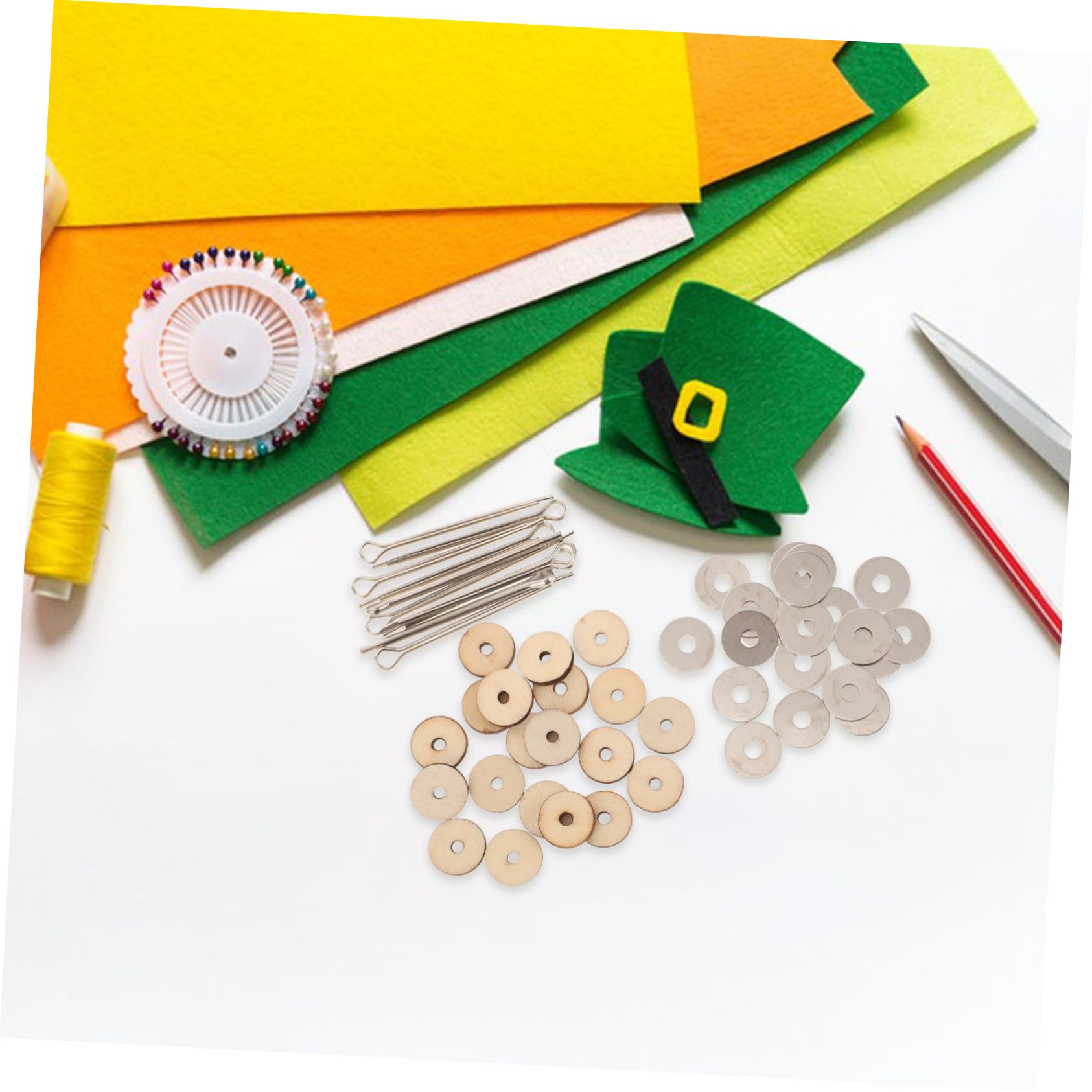 HEALLILY 12MM Silver Doll Joint Accessories - DIY Wooden Rotatable Nail Tip Bear Joint Kit with Bolts (10 Sets/Pack) - Perfect for Ball-Jointed Dolls, Action Figures & Model Making