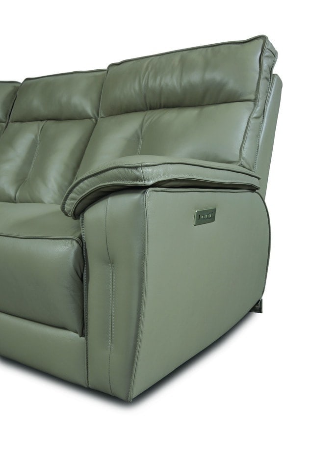 Oakley Power Reclining Sofa with Adjustable Headrest & Lumbar Support - Zero Gravity Recliner Chair for Living Room, Home Theater & Relaxation