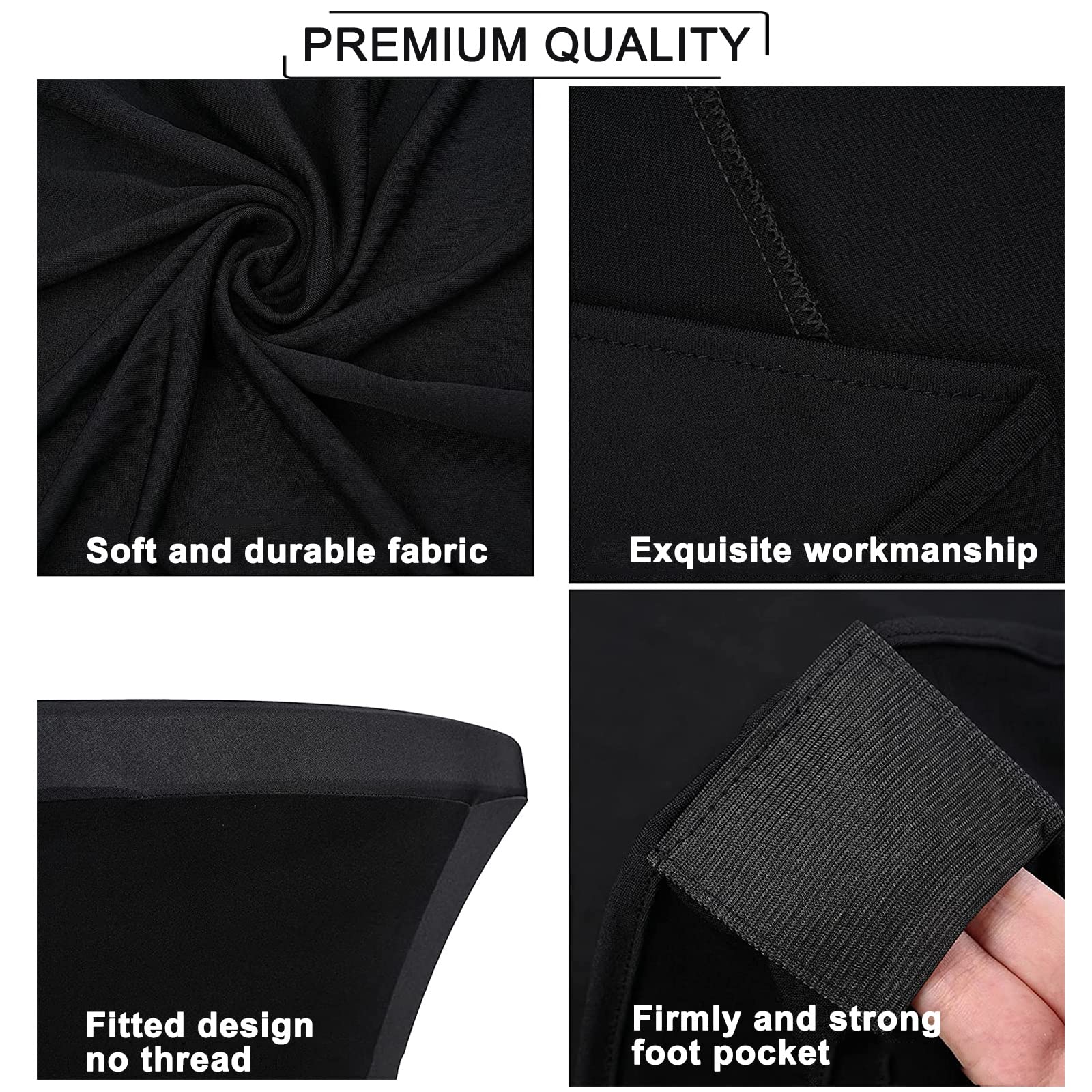 6 Pack Stretch Cocktail Table Covers 32