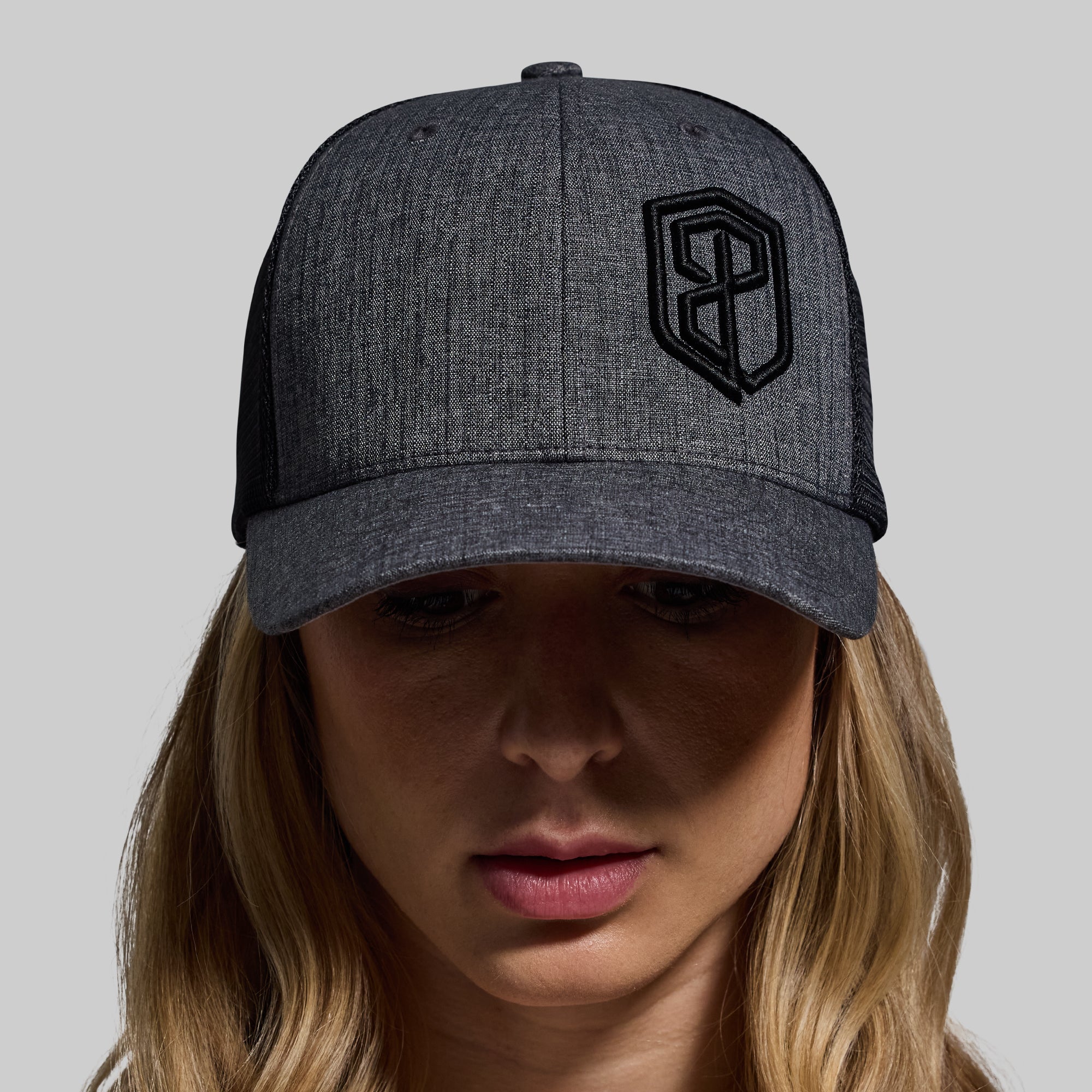 BP Two Tone Trucker Hat for Men & Women - Adjustable Mesh Back, Charcoal/Black - Perfect for Outdoor Activities, Sports & Casual Wear