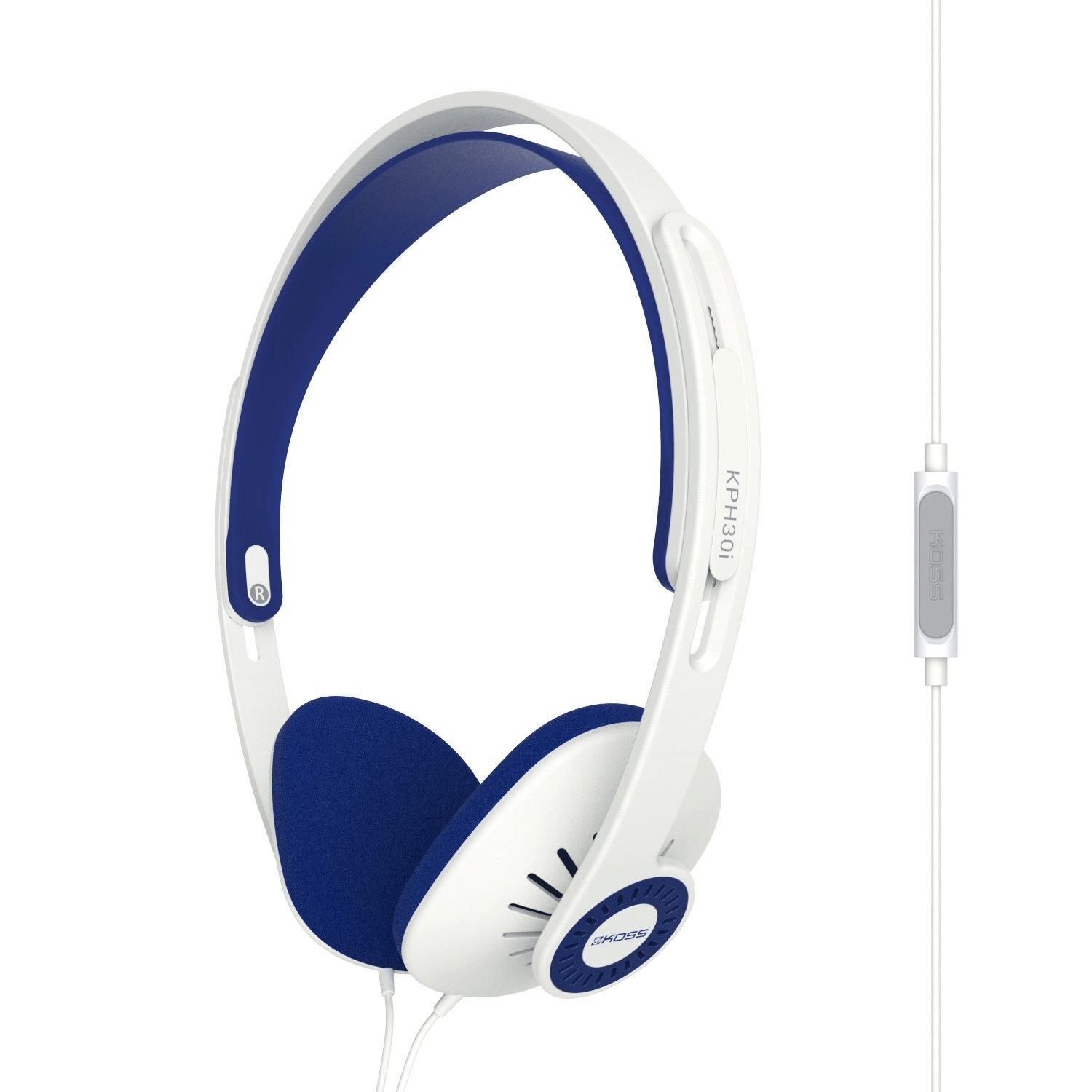 Koss KPH30i Lightweight On-Ear Headphones with Crystal Clear Sound - Perfect for Gaming, Music, and Office Use