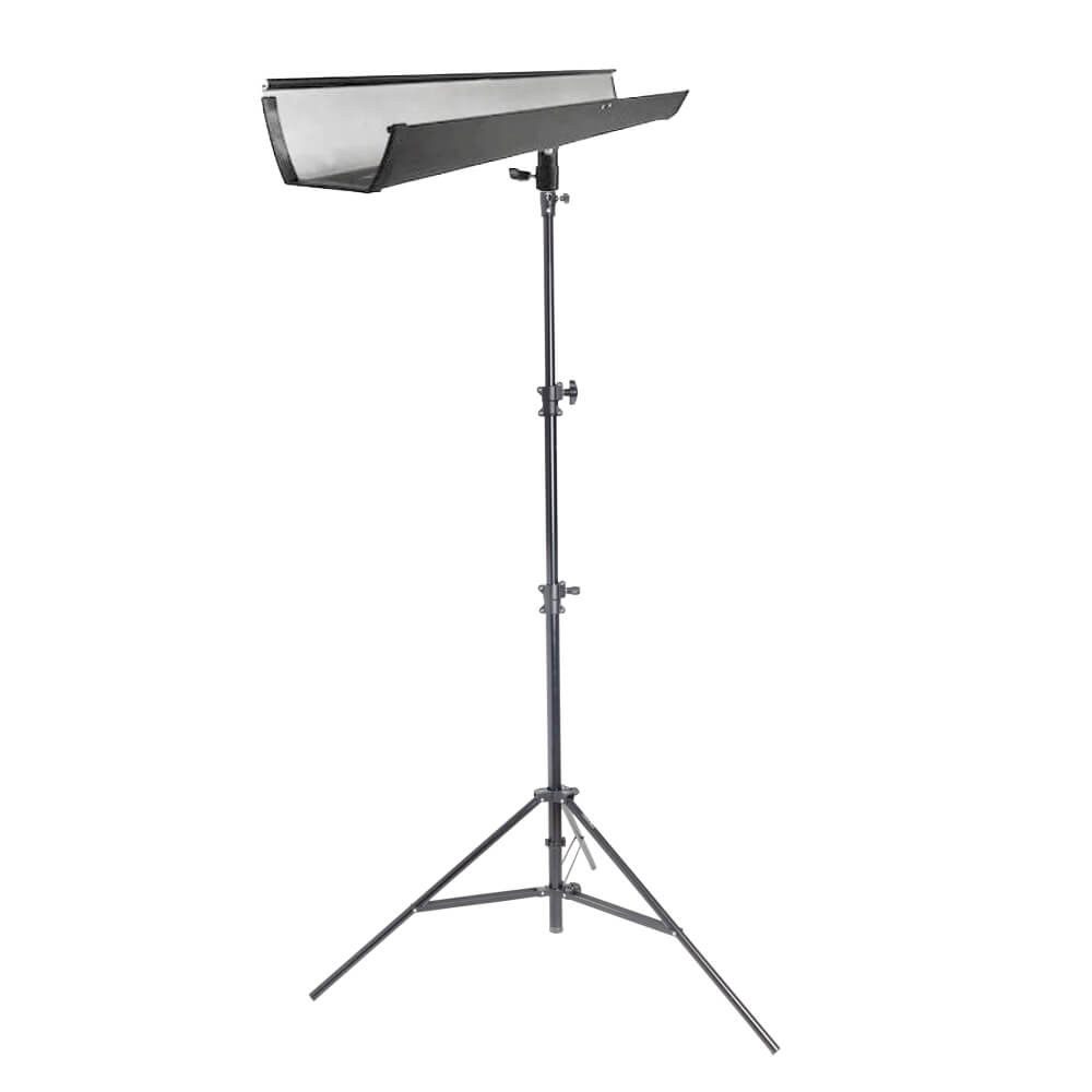 Heavy Duty T Bone Gutter Backdrop Bracket with 300cm Light Stand - Perfect for Photography Studio, Video Shooting, and Event Backdrop Setup