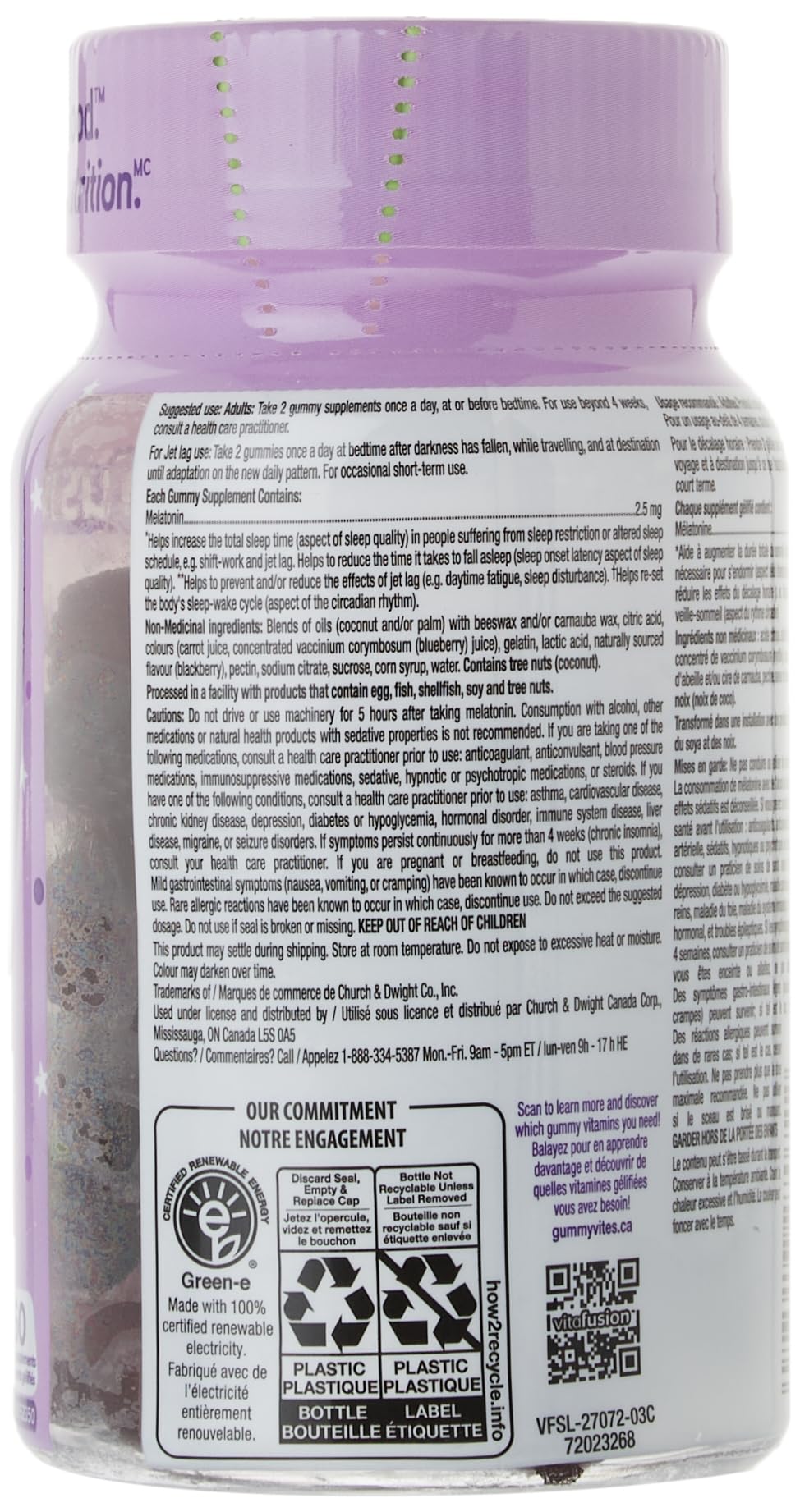 Vitafusion Sugar-Free Sleep Well Gummies for Adults - White Tea & Passion Fruit Flavor, 60 Count | Natural Sleep Aid for Relaxation & Better Rest