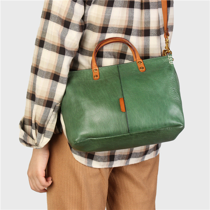 Handmade Italian Leather Work Handbag for Women - Elegant & Durable Professional Office Bag, Business Tote, Travel & Everyday Use