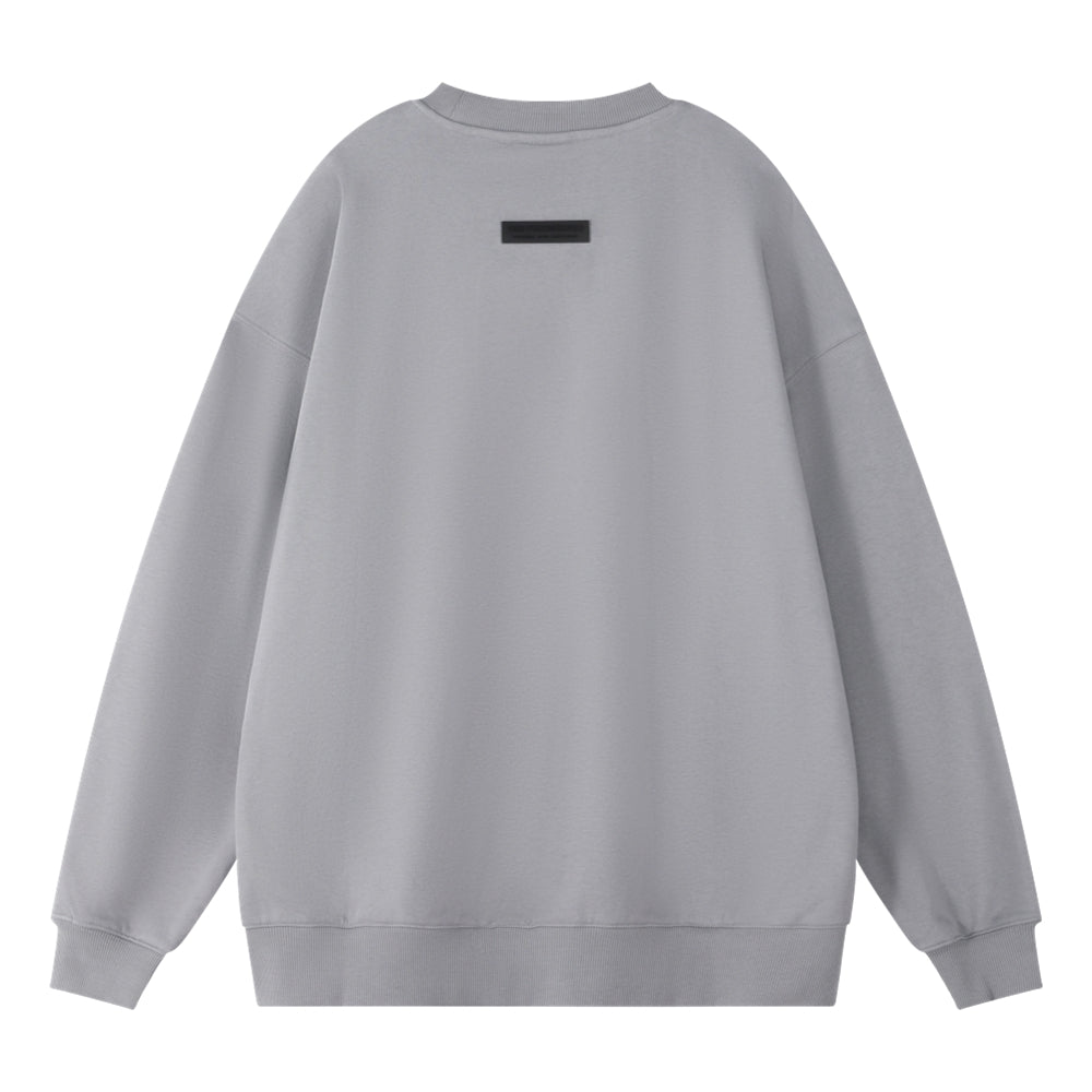 ORI FREDERIQO Printed Slit Hooded Sweatshirt Grey - Stylish & Comfortable Pullover for Casual Wear, Street Fashion & Loungewear