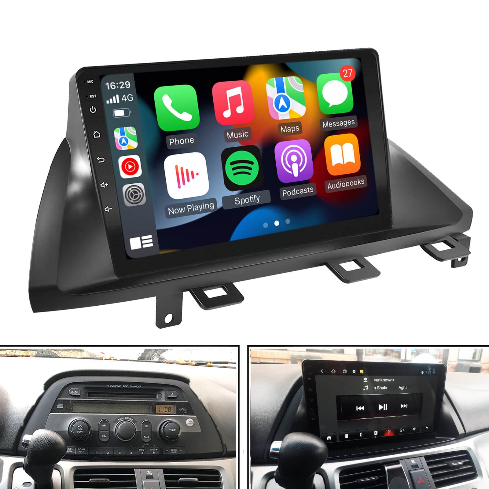 EZoneTronics Android 11 Car Stereo for Honda Odyssey 2005-2007 - Wireless CarPlay & Android Auto, Octa-Core Processor, 2GB RAM 32GB ROM - Upgrade Your In-Car Entertainment System for Navigation, Music & Hands-Free Calling