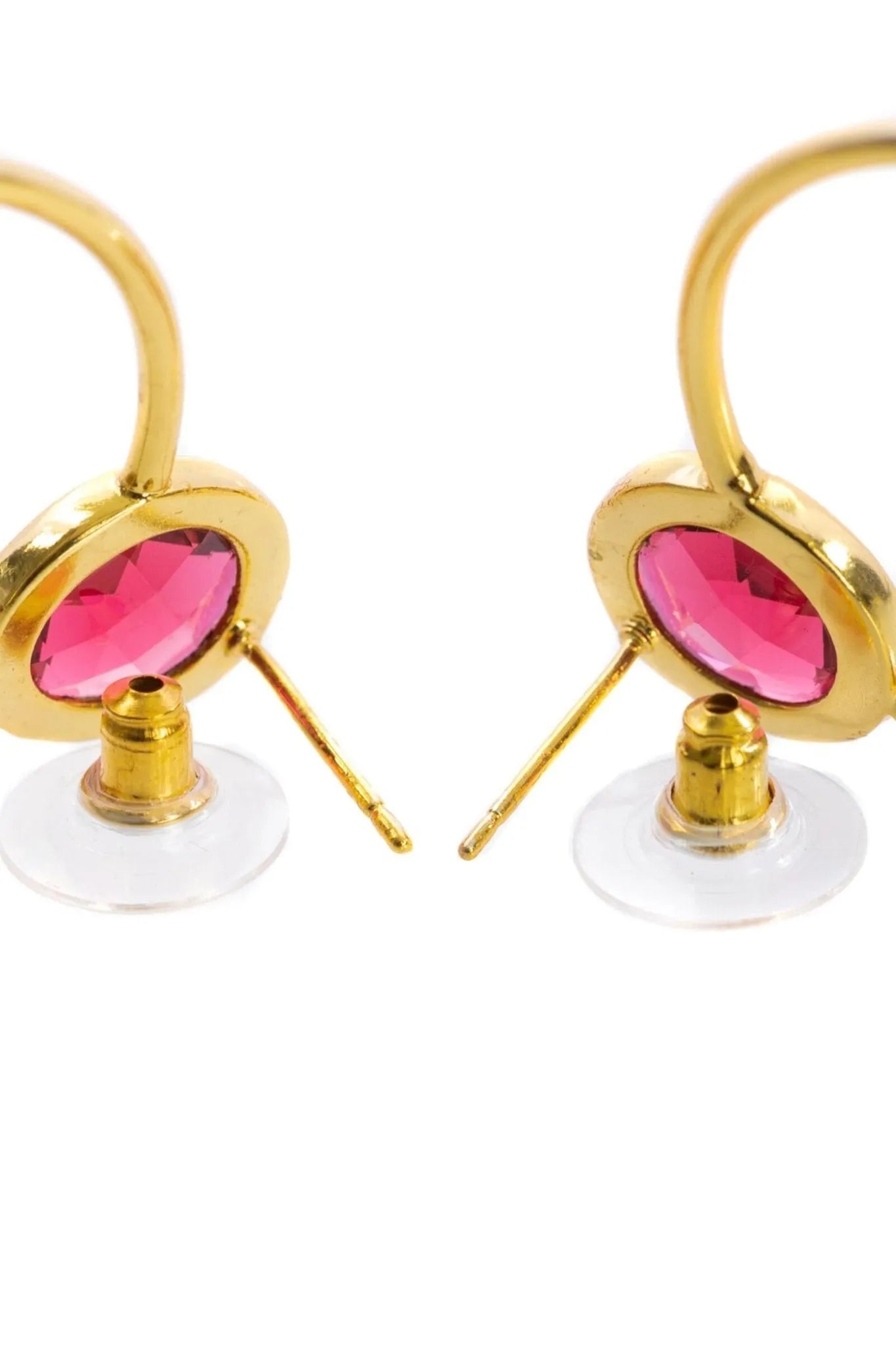 Gemstone Stud Hoop Earrings for Women - Dainty Gold/Silver Hoops with Natural Stones - Perfect for Everyday Wear, Gift Giving & Special Occasions