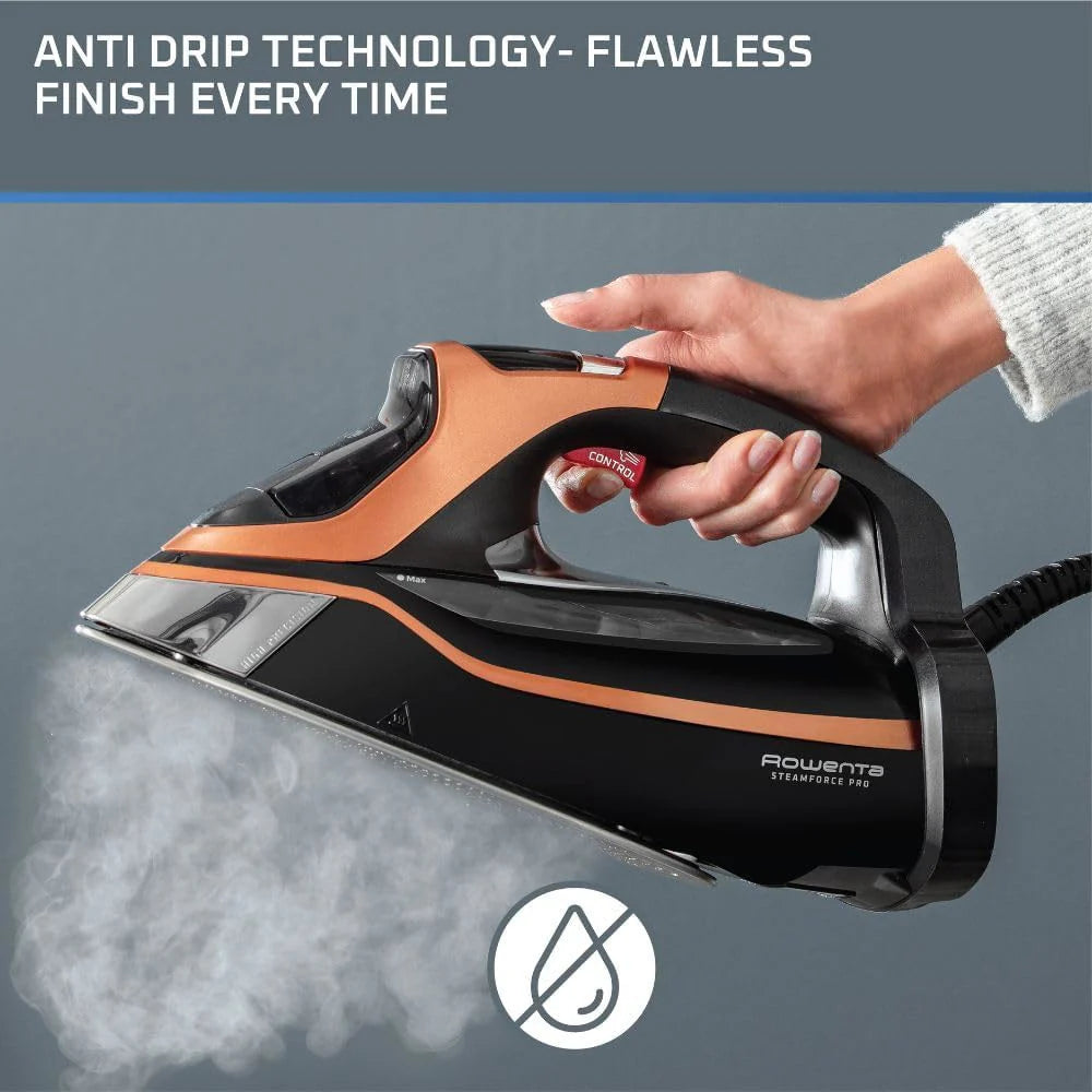 ROWENTA DW9540 SteamForce Pro Garment Steam Iron - Powerful 1800W Steamer for Wrinkles, Clothes & Fabrics - Perfect for Home, Office & Travel Use