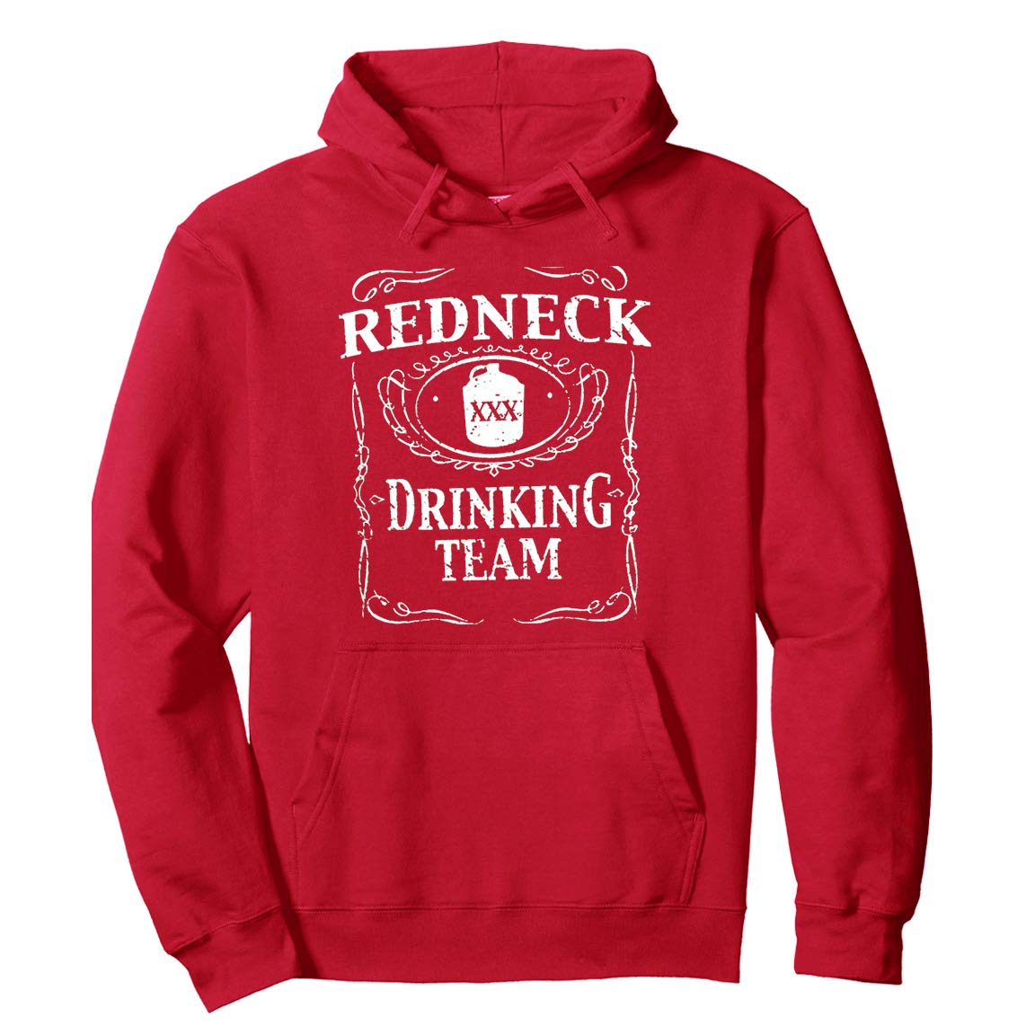 Redneck Drinking Team Hoodie - Funny Southern Style Pullover for Men & Women (Medium) | Perfect for Parties, Tailgating & Country Themed Events
