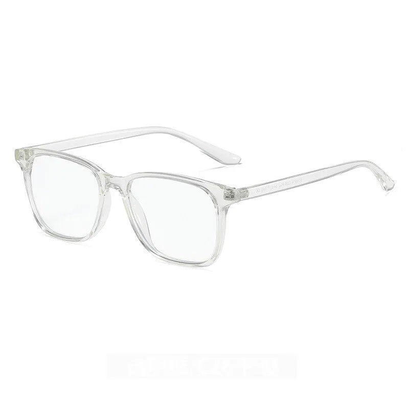 Brightzone Unisex Full Rim Square TR90 Titanium Eyeglasses Frame 71421 - Lightweight Durable Glasses for Work, Reading & Everyday Use