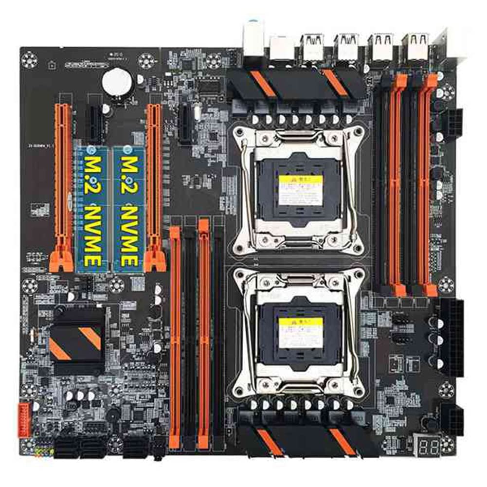 Pitxsgsia X99 Dual CPU Motherboard LGA2011 - Supports DDR4 ECC Memory, 2x Xeon E5-2620 V3 CPUs & 4GB DDR4 2133MHz RAM - Ideal for High-Performance Servers, Workstations & Gaming Rigs