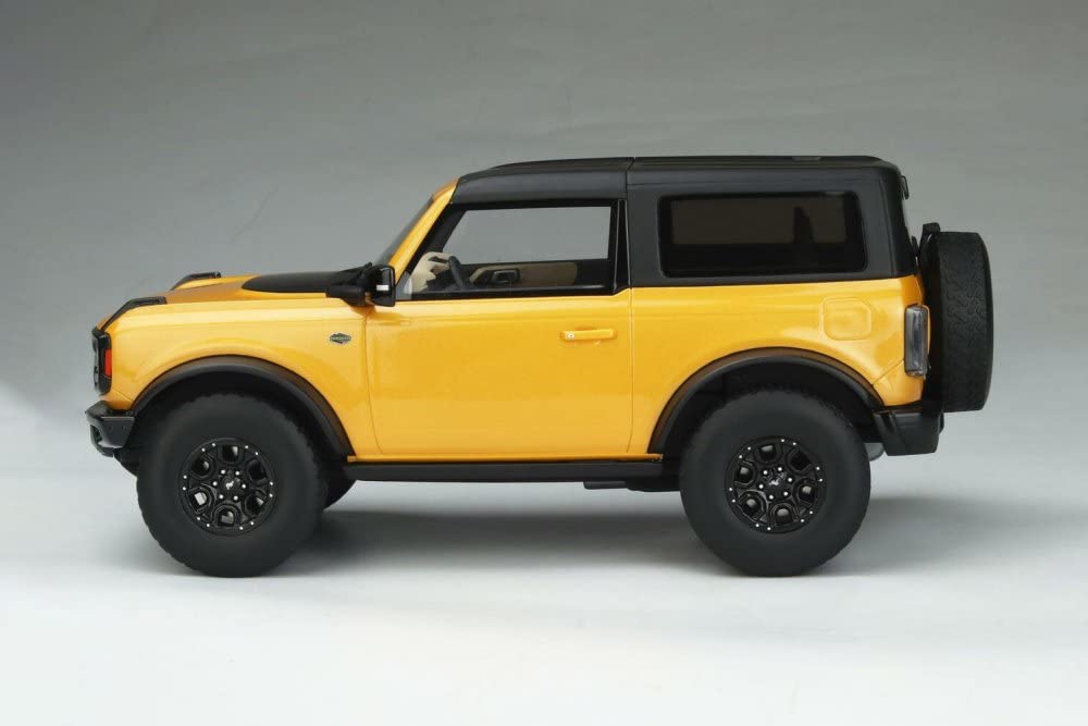 2021 Ford Bronco Wildtrak 1/18 Scale Diecast Model Car - Cyber Orange Metallic Collectible by GT Spirit | Perfect for Car Enthusiasts, Display Shelves & Gift Giving